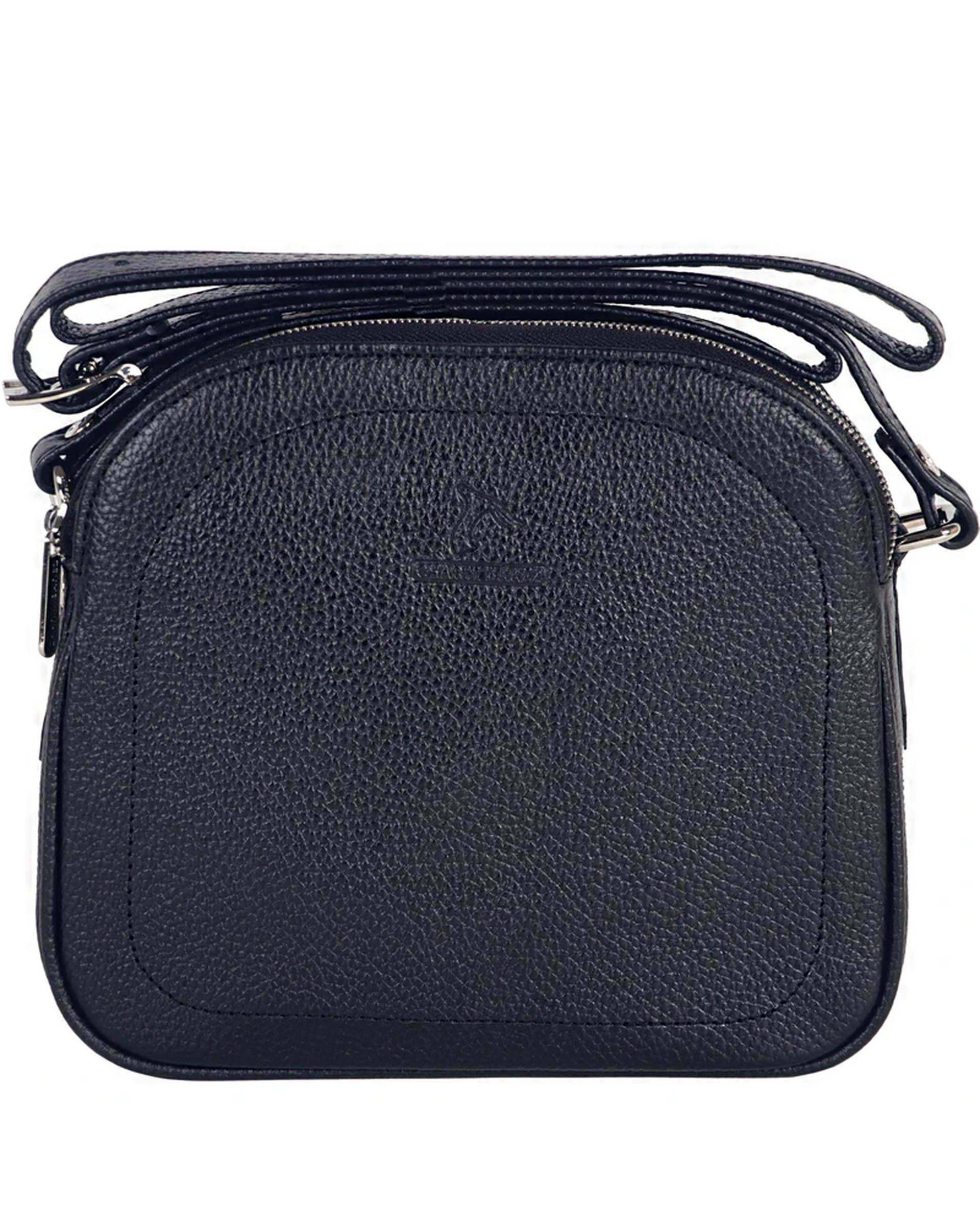 کیف دوشی چرم زنانه مشکی چرم بارز Charm Barez مدل DG81.1