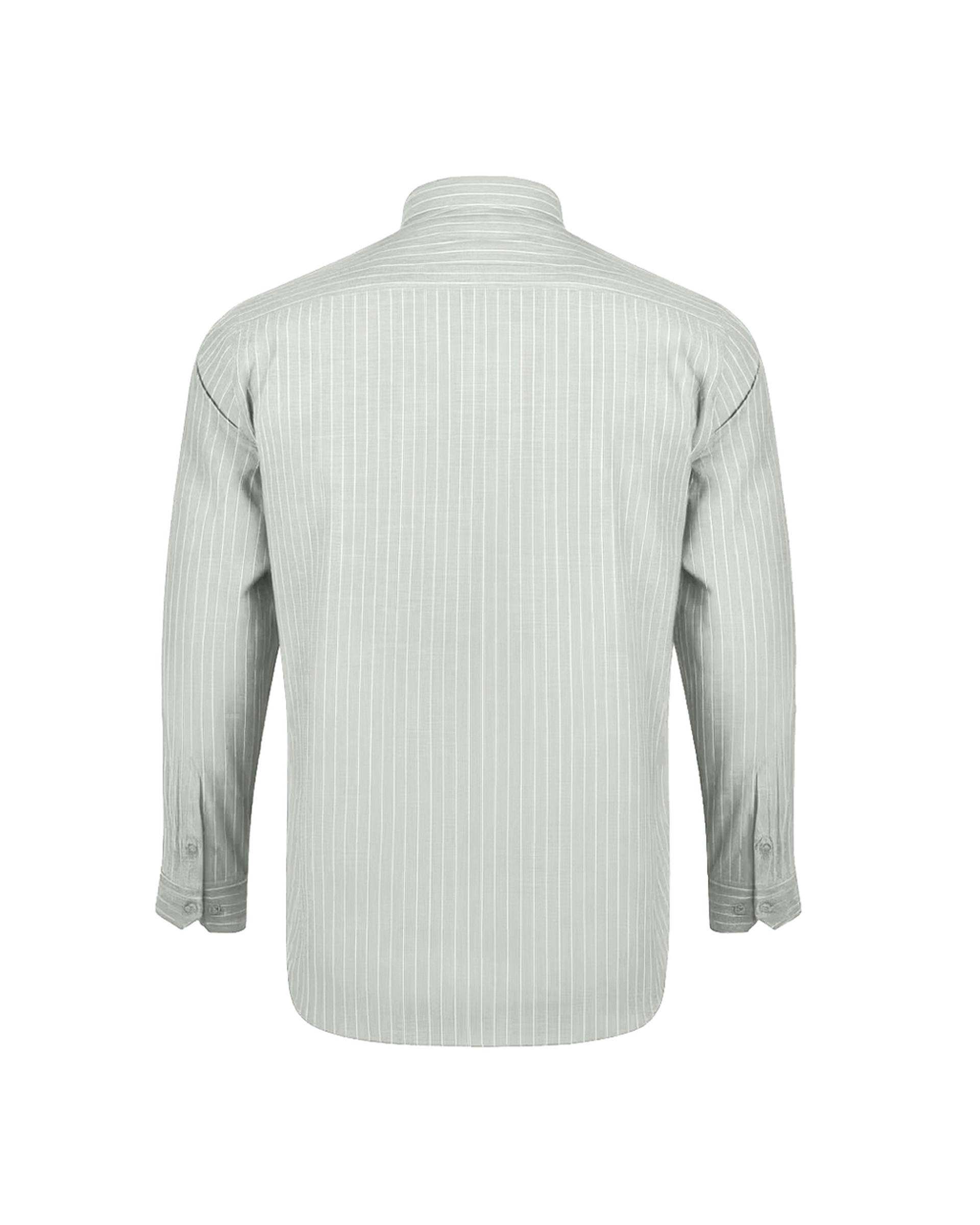 پیراهن مردانه کلاسیک طوسی روشن آماهی Amahi مدل راه راه کد 313004