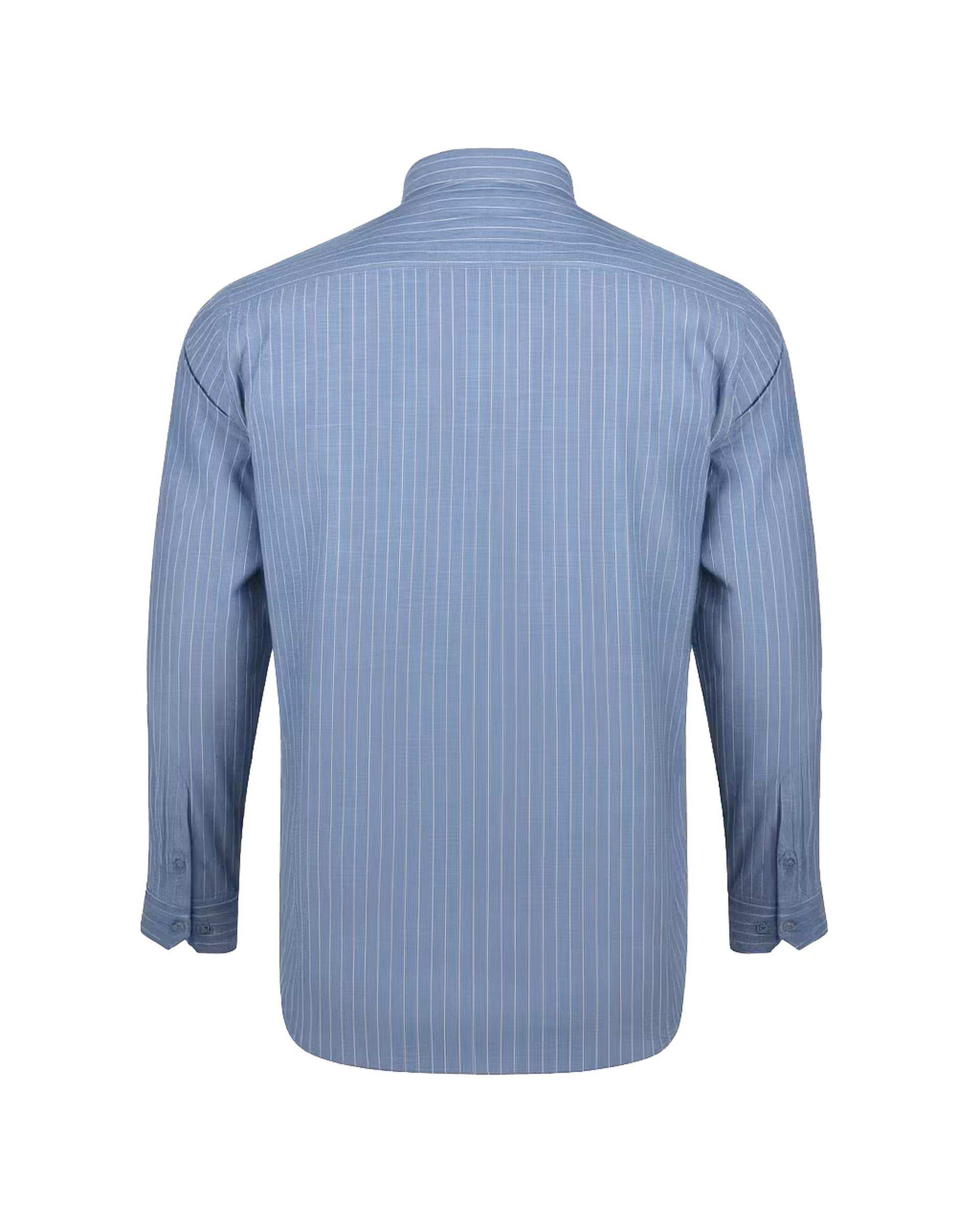 پیراهن مردانه کلاسیک آبی تیره آماهی Amahi مدل راه راه کد 313004