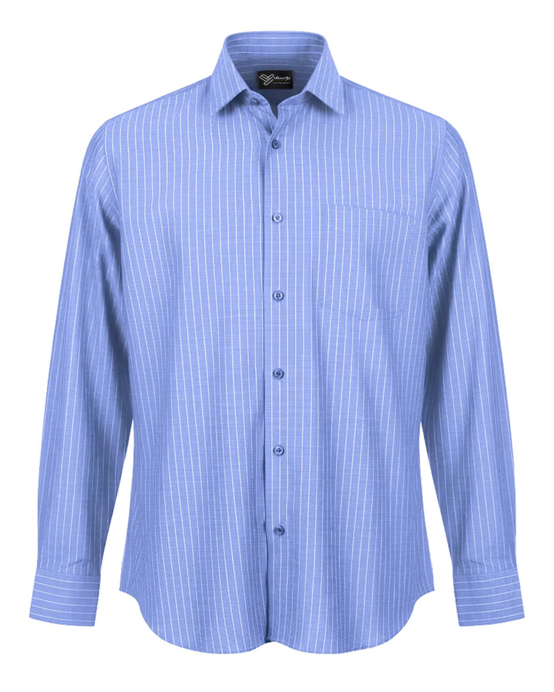 پیراهن مردانه کلاسیک آبی آماهی Amahi مدل راه راه کد 313004