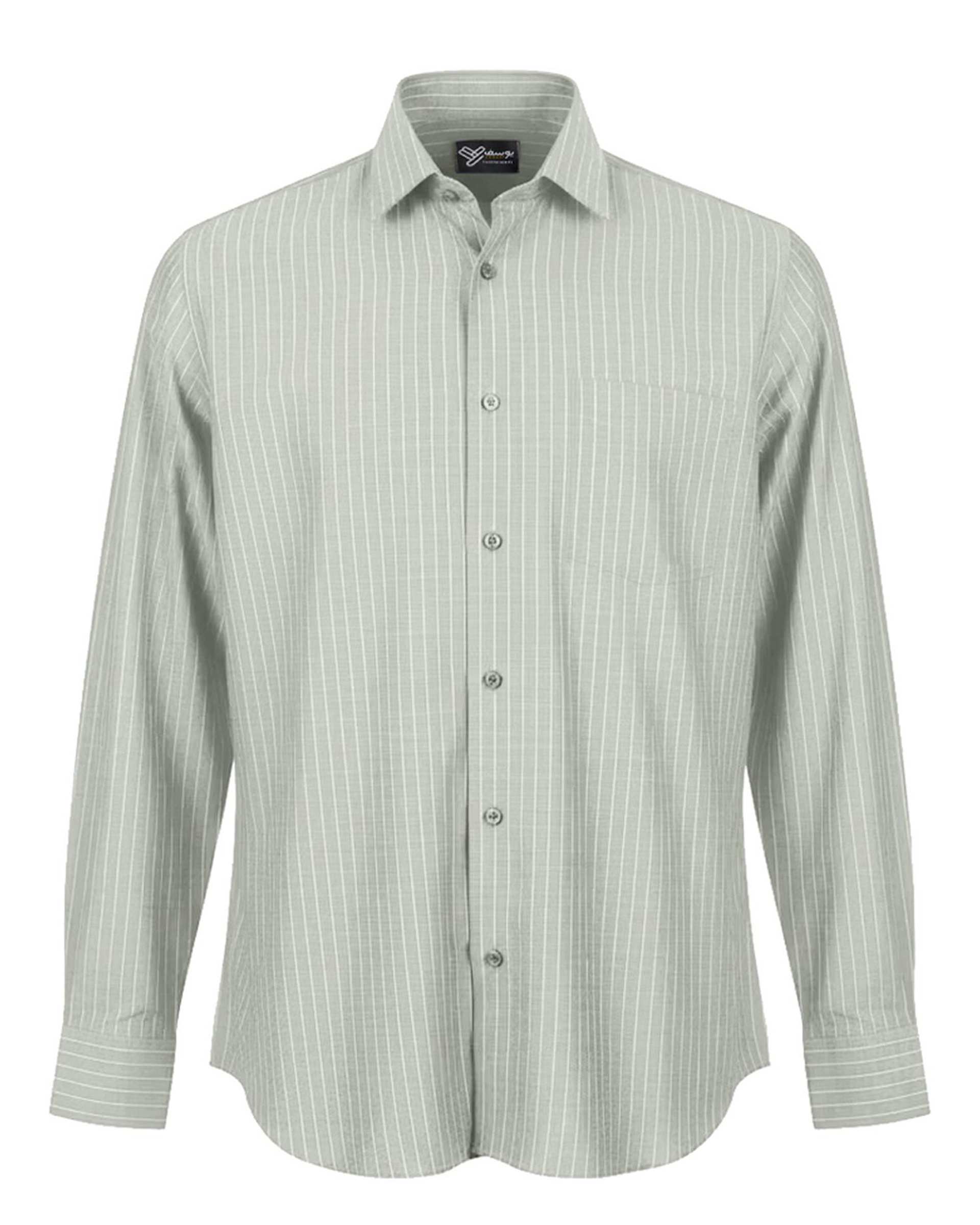 پیراهن مردانه کلاسیک سبز سدری آماهی Amahi مدل راه راه کد 313004