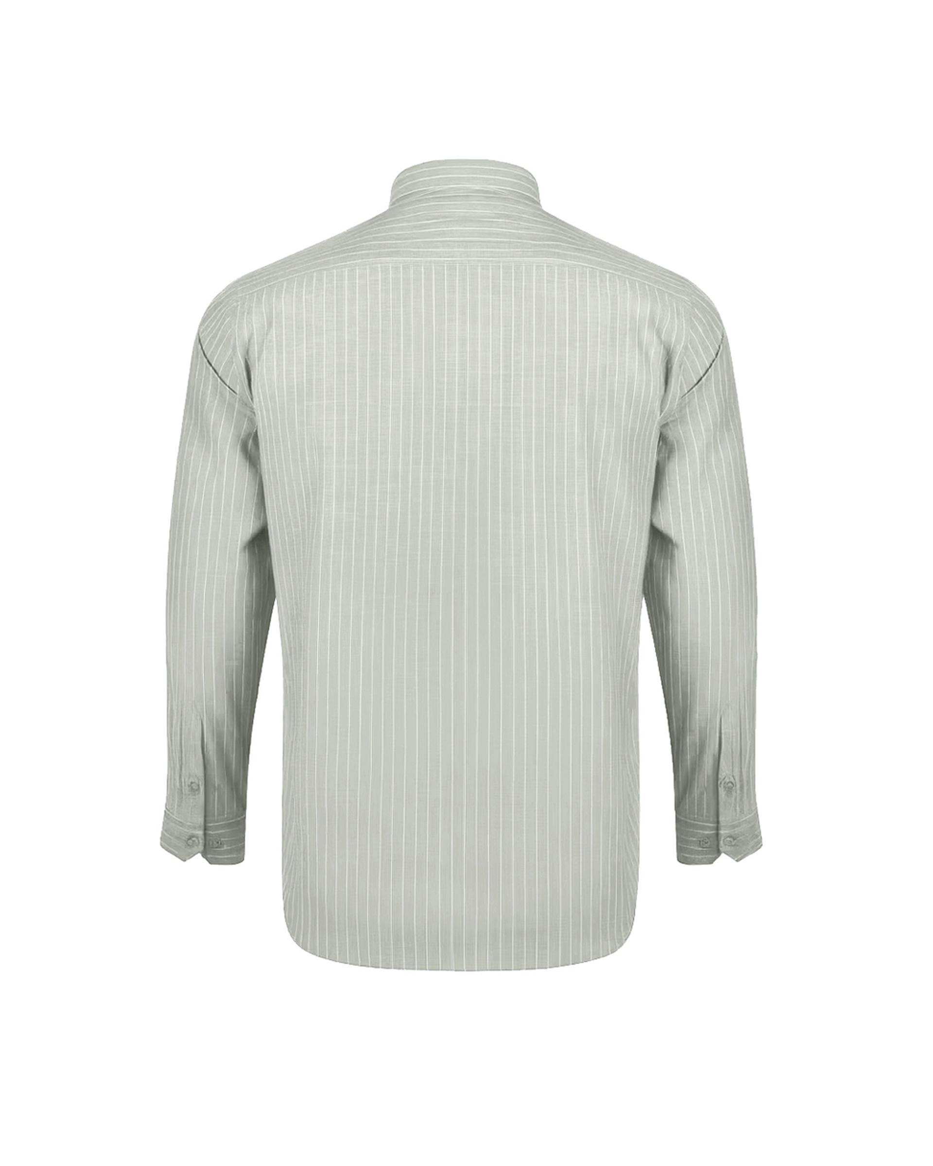 پیراهن مردانه کلاسیک سبز سدری آماهی Amahi مدل راه راه کد 313004