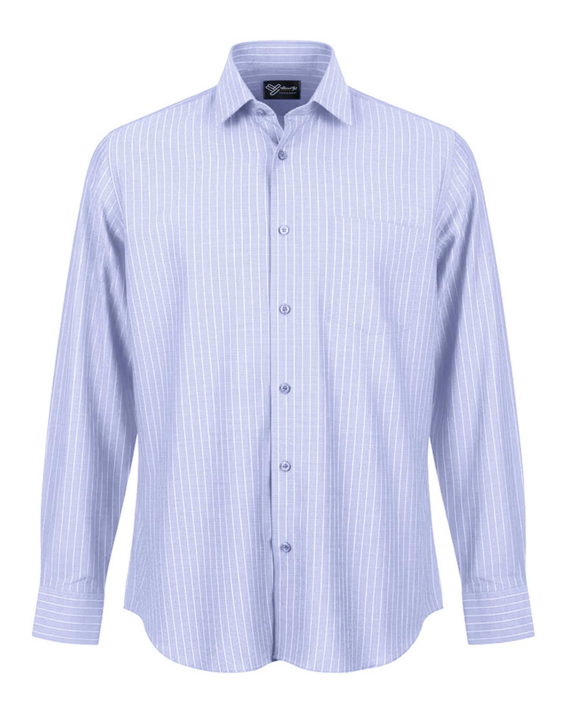 پیراهن مردانه کلاسیک یاسی روشن آماهی Amahi مدل راه راه کد 313004