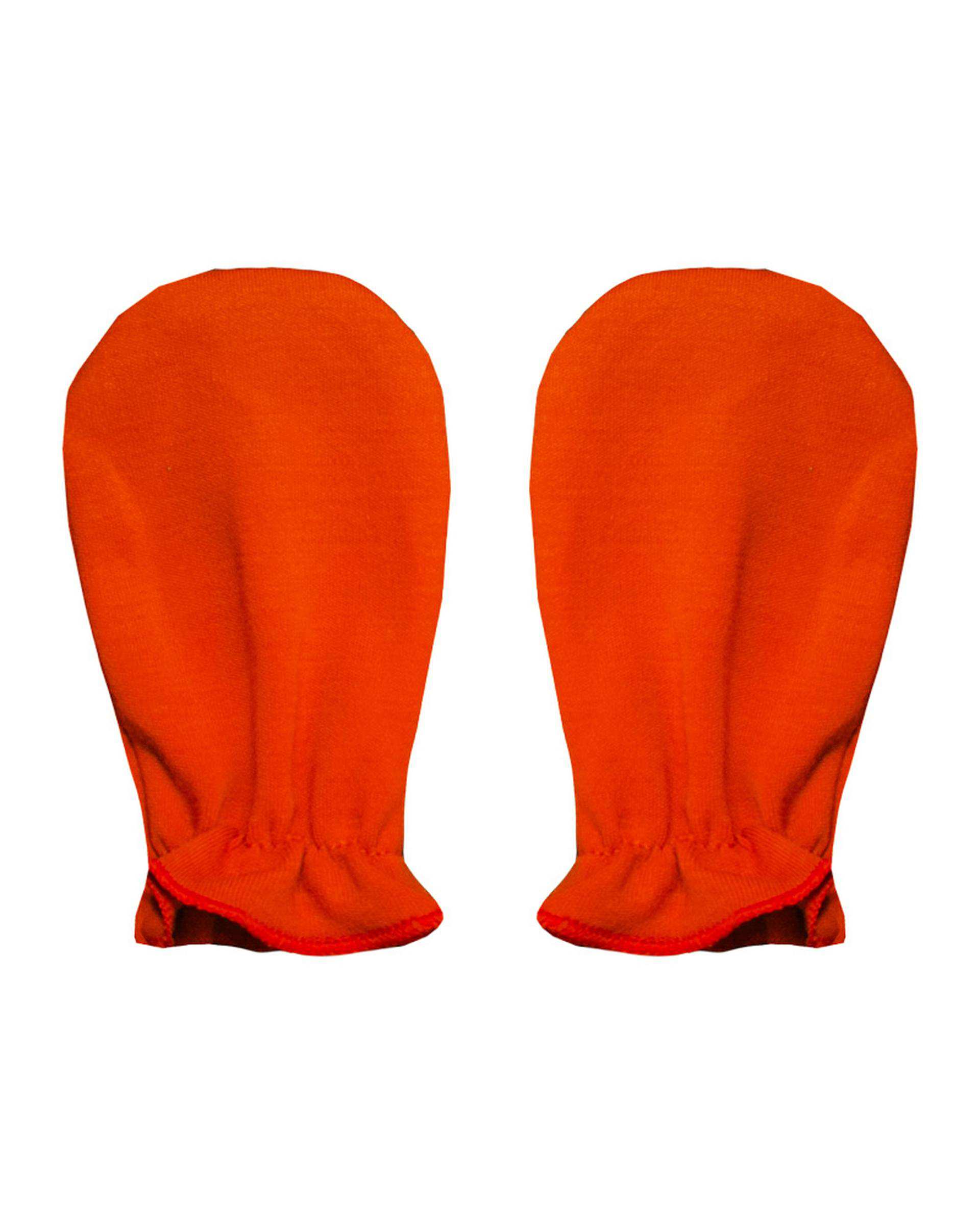 دستکش نوزادی نارنجی آدمک Adamak مدل مزرعه کد 03215000