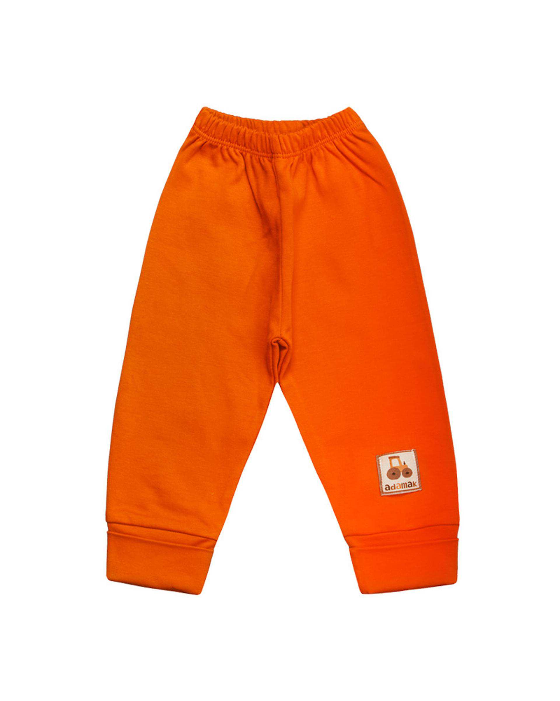 شلوار نوزادی نارنجی آدمک Adamak مدل مزرعه کد 0322610