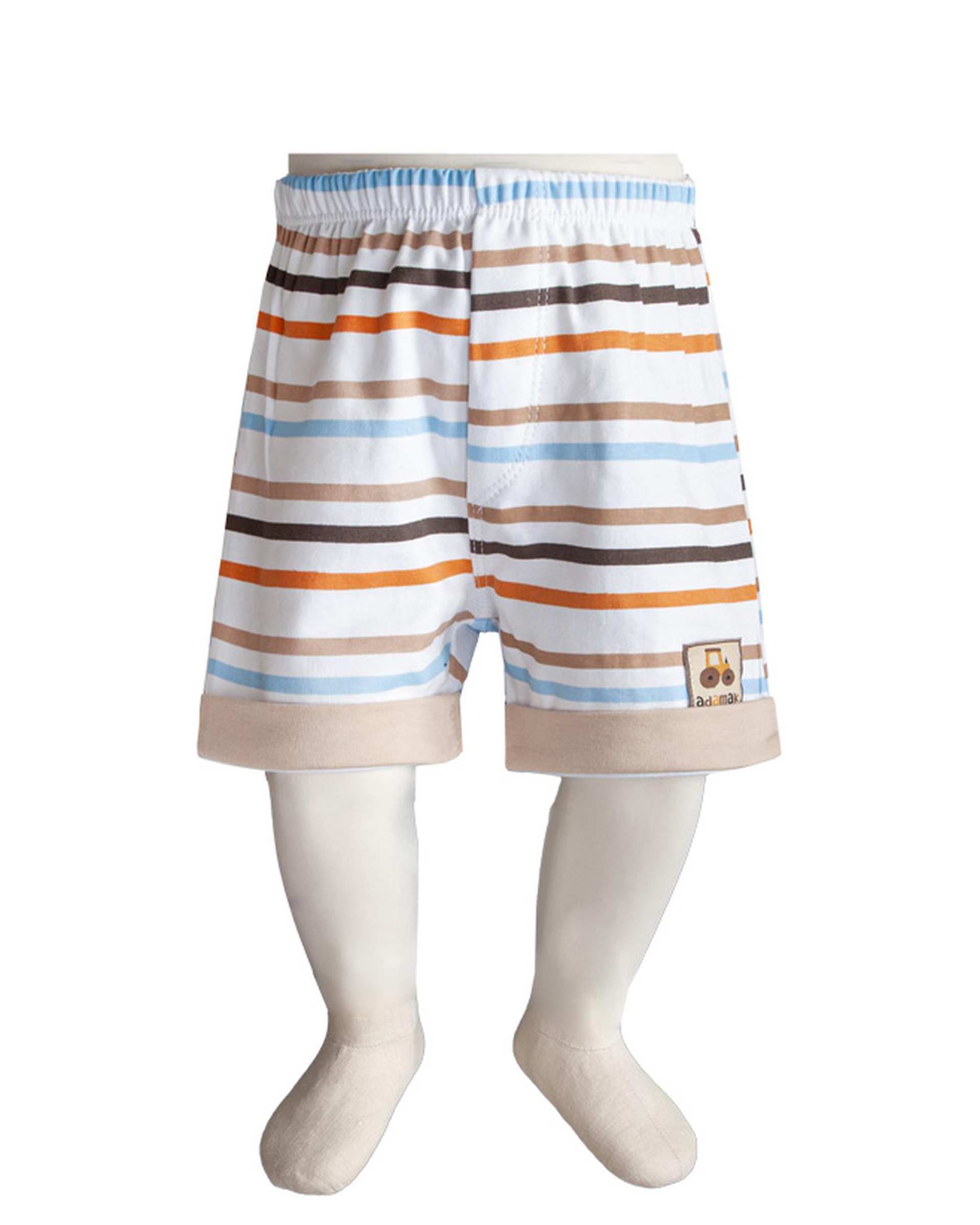 شورت نوزادی پادار کرم آدمک Adamak مدل مزرعه کد 032290