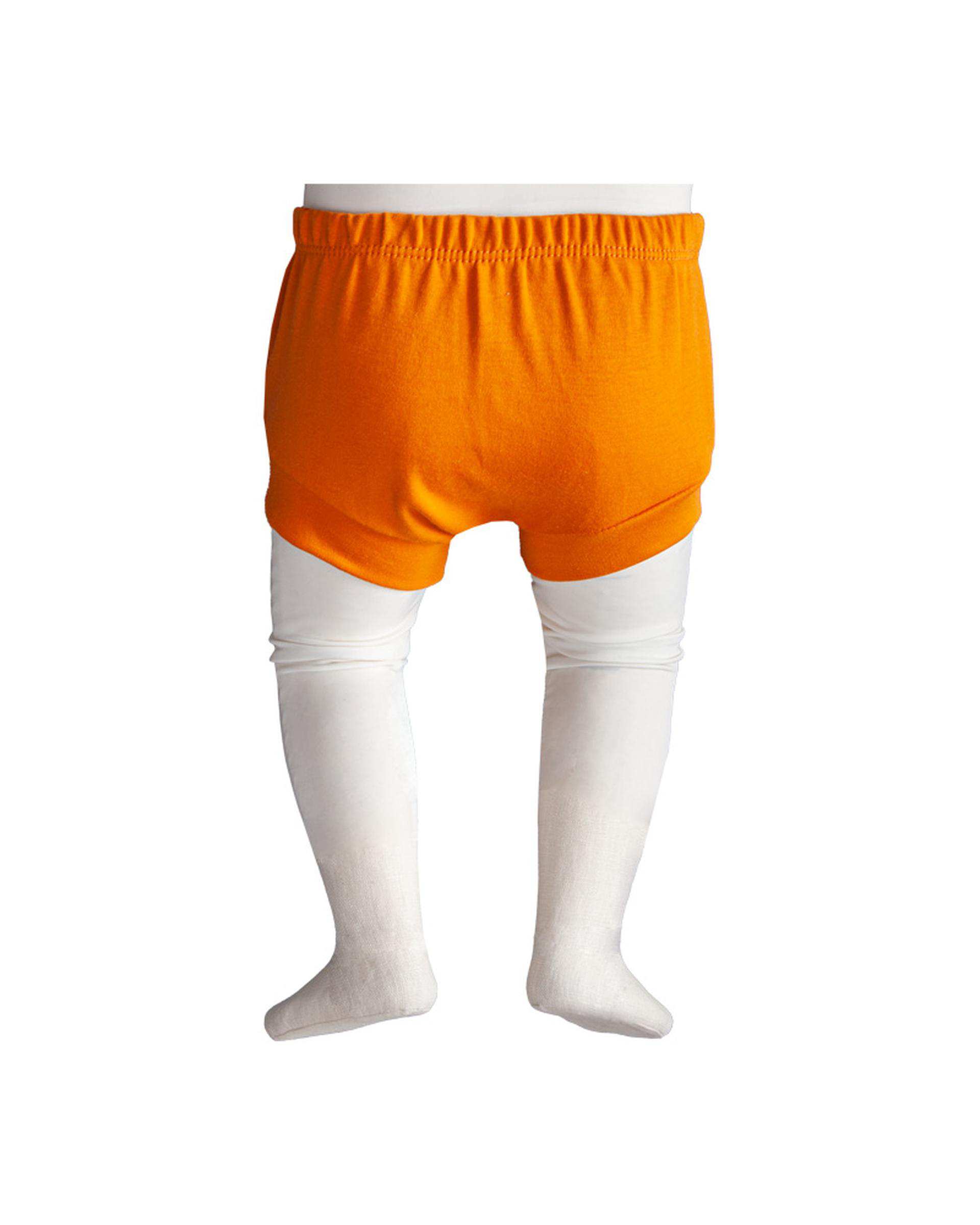 شورت نوزادی پوشکی نارنجی آدمک Adamak مدل مزرعه کد 0323010