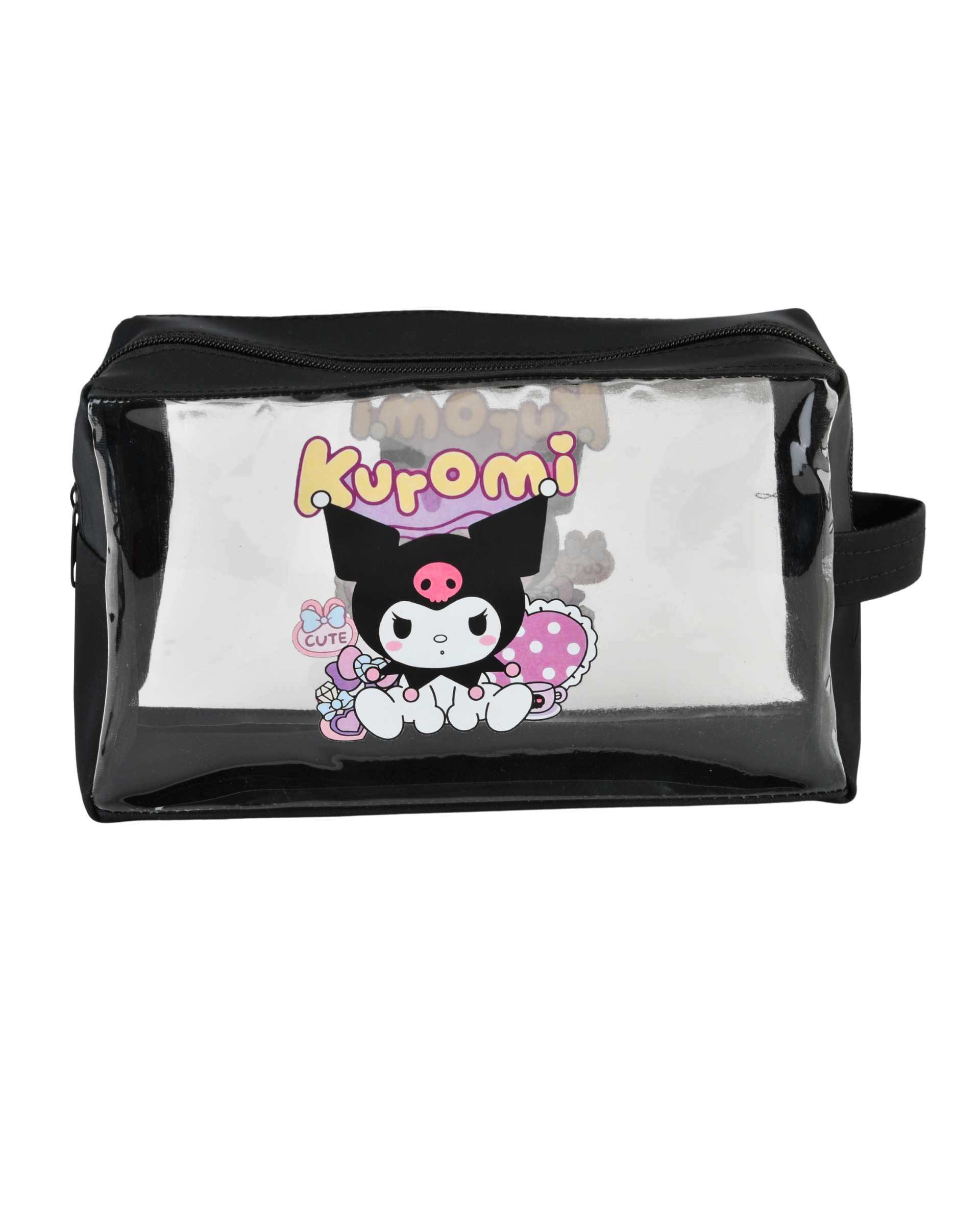 کیف لوازم آرایش مشکی مدل کرومی Kuromi