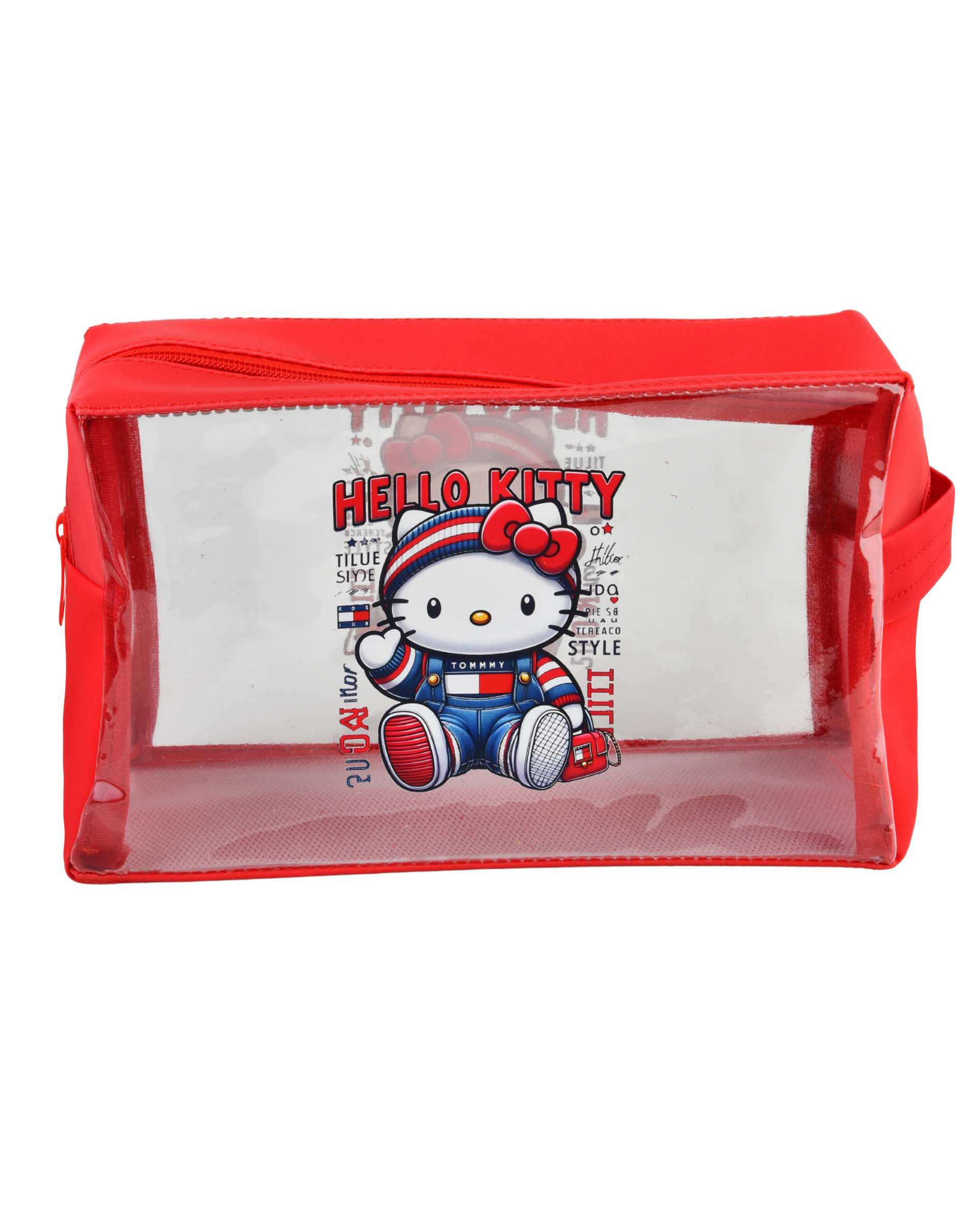 کیف لوازم آرایش قرمز مدل هلو کیتی