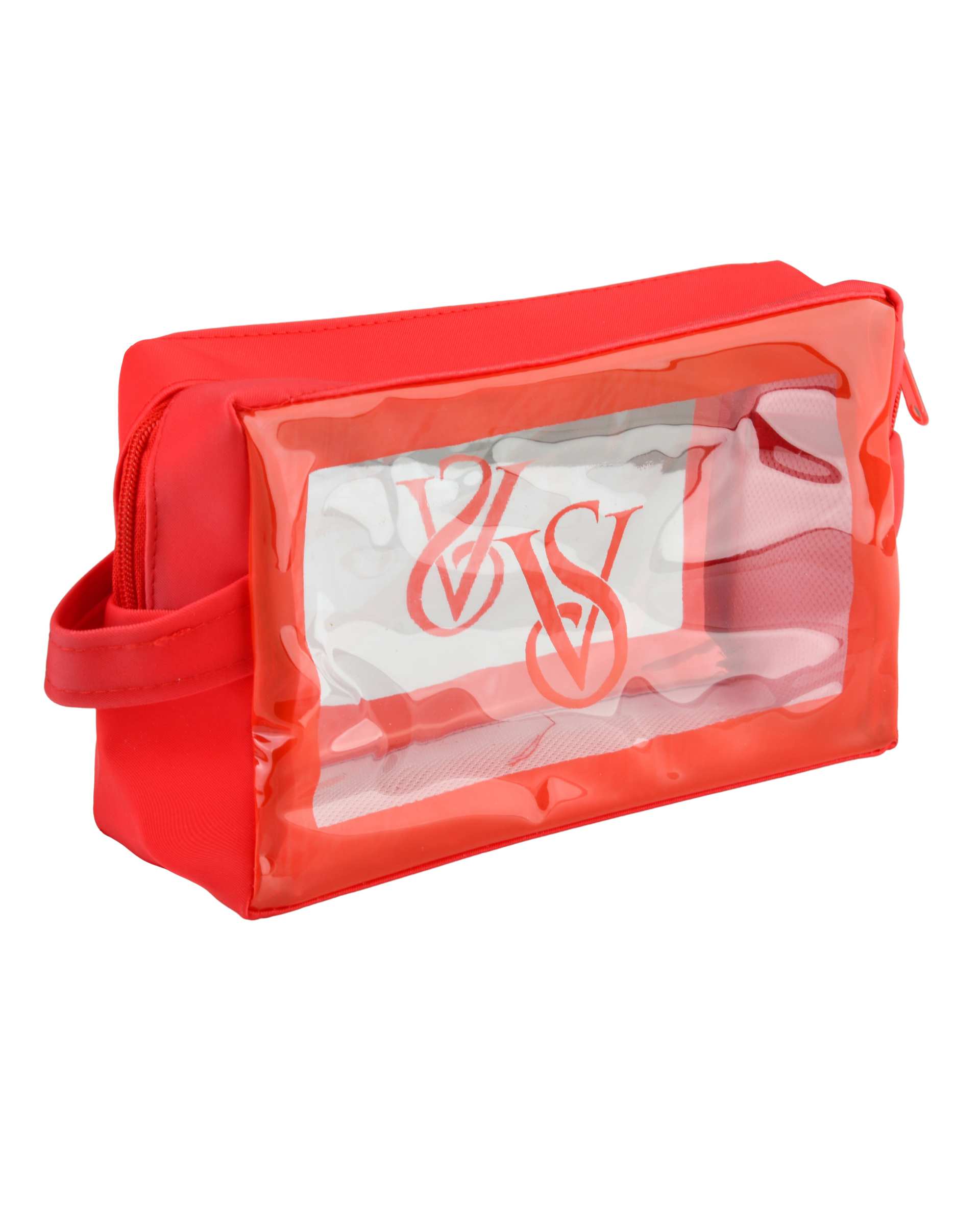 کیف لوازم آرایش قرمز مدل VS