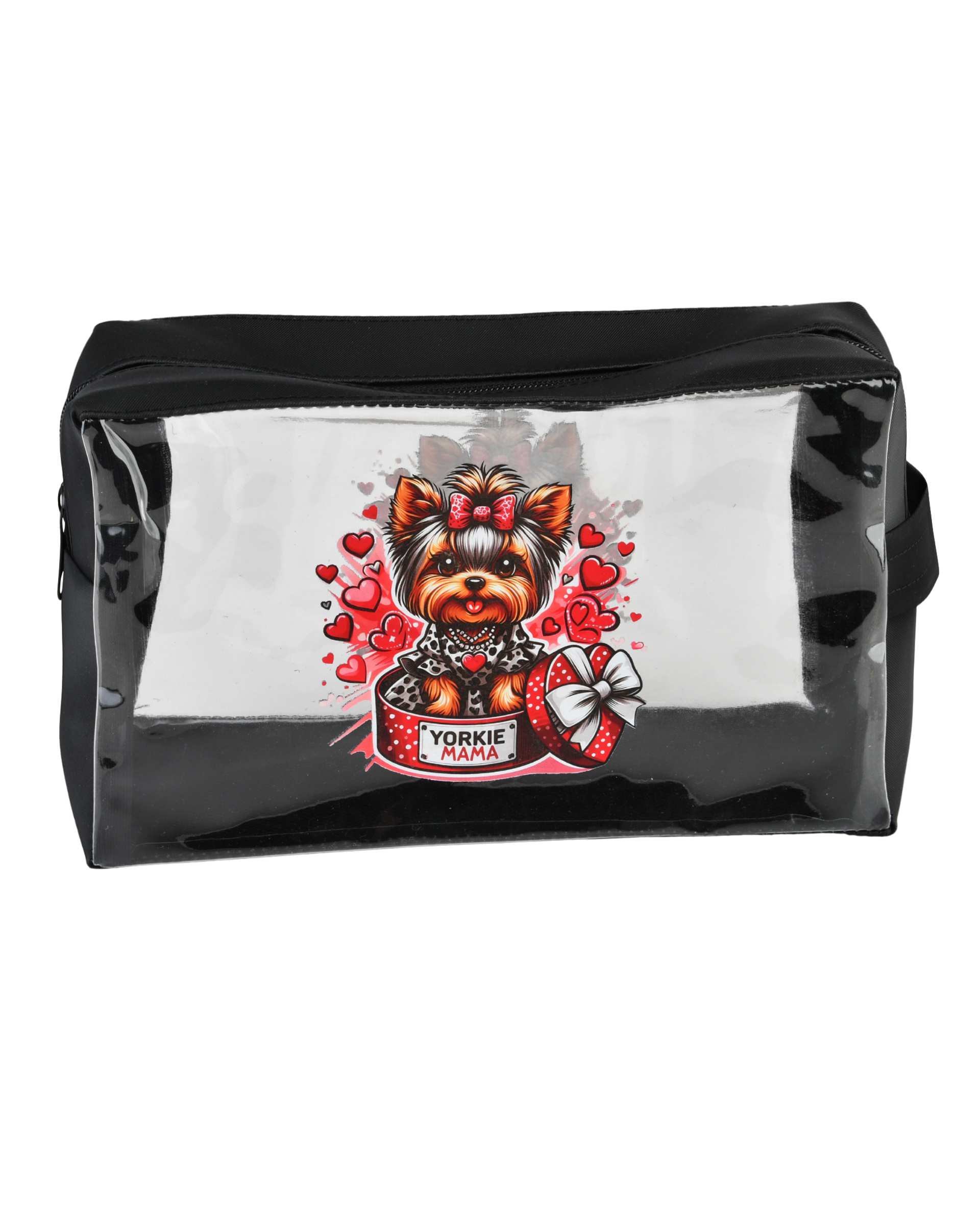 کیف لوازم آرایش مشکی مدل YORKIE