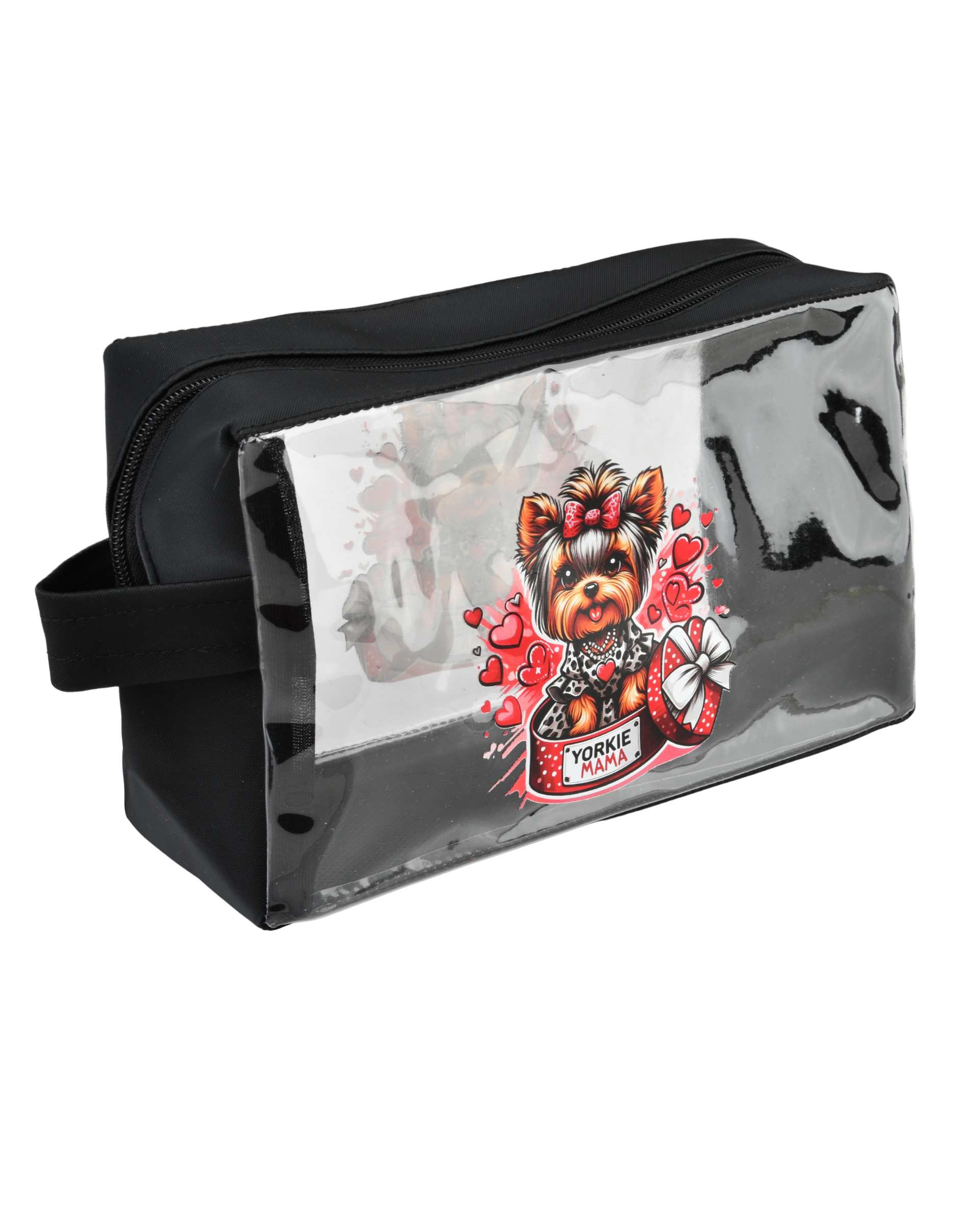 کیف لوازم آرایش مشکی مدل YORKIE