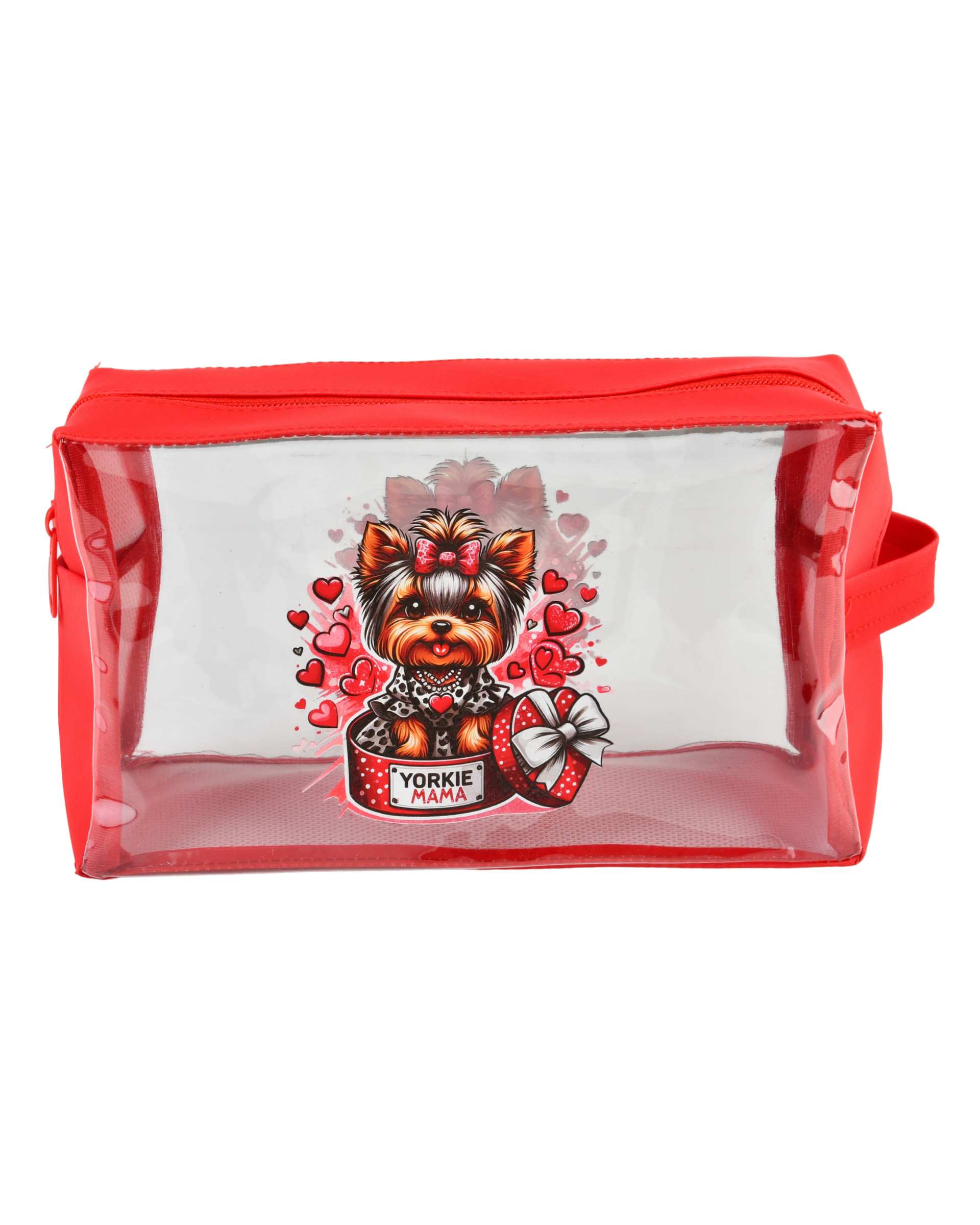 کیف لوازم آرایش قرمز مدل YORKIE