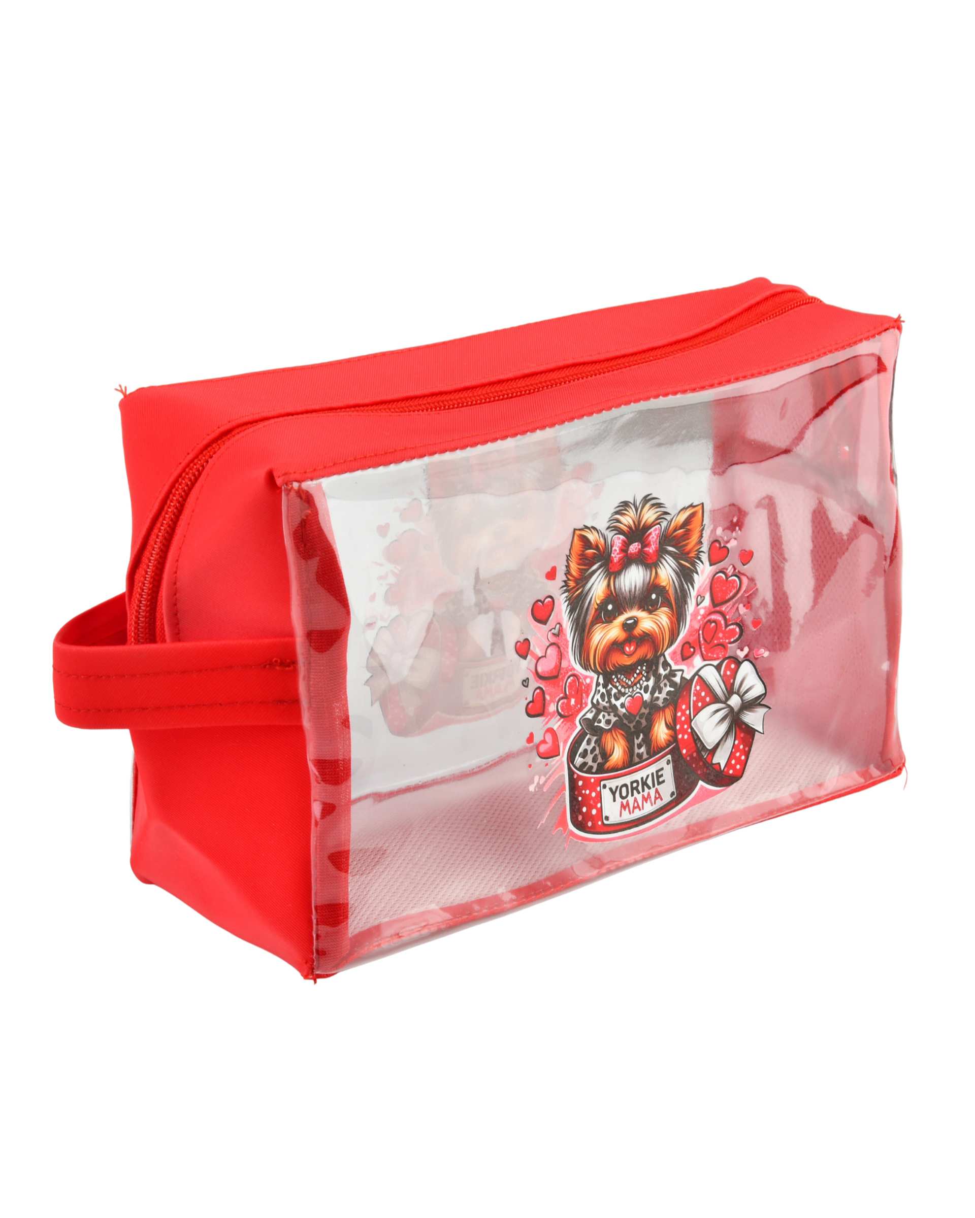 کیف لوازم آرایش قرمز مدل YORKIE