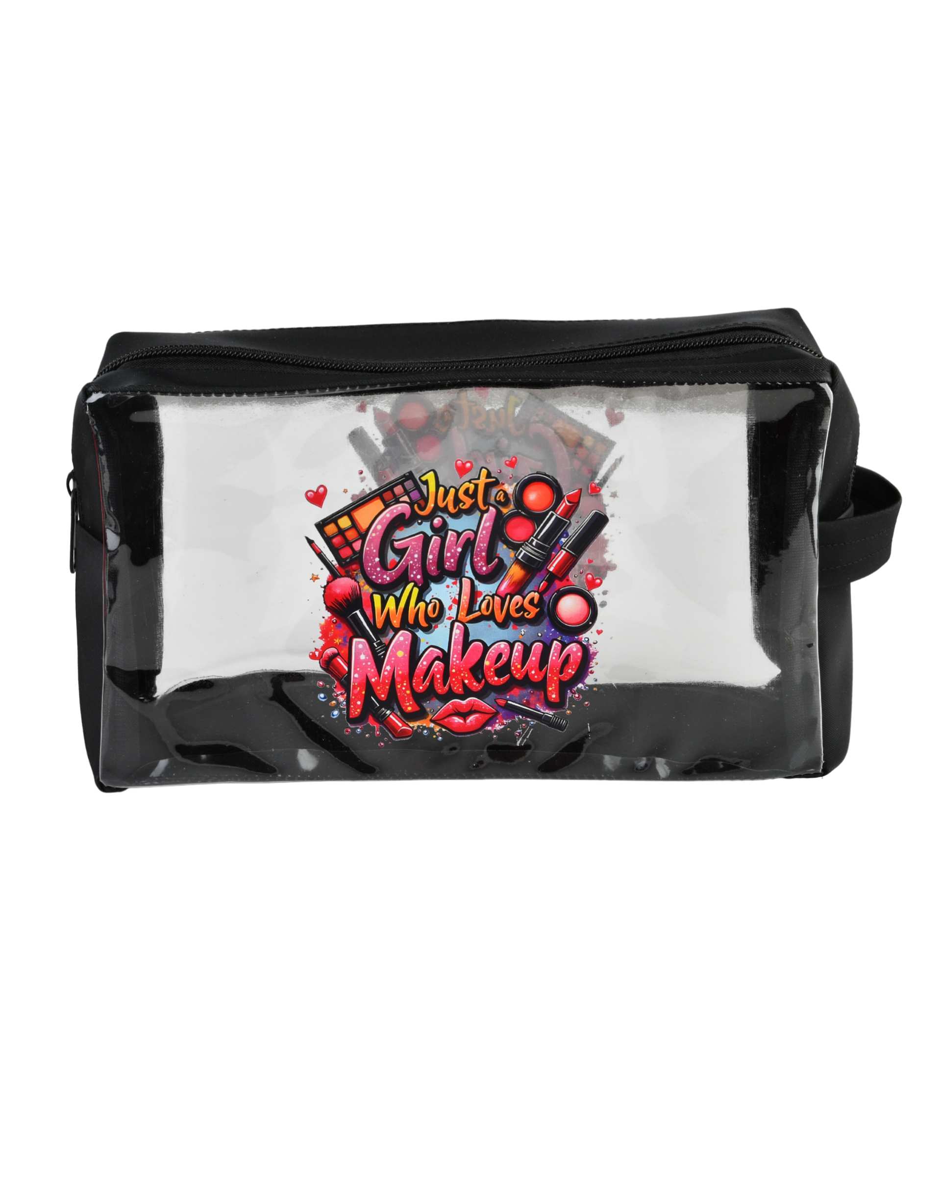 کیف لوازم آرایش مشکی مدل Girl Makeup