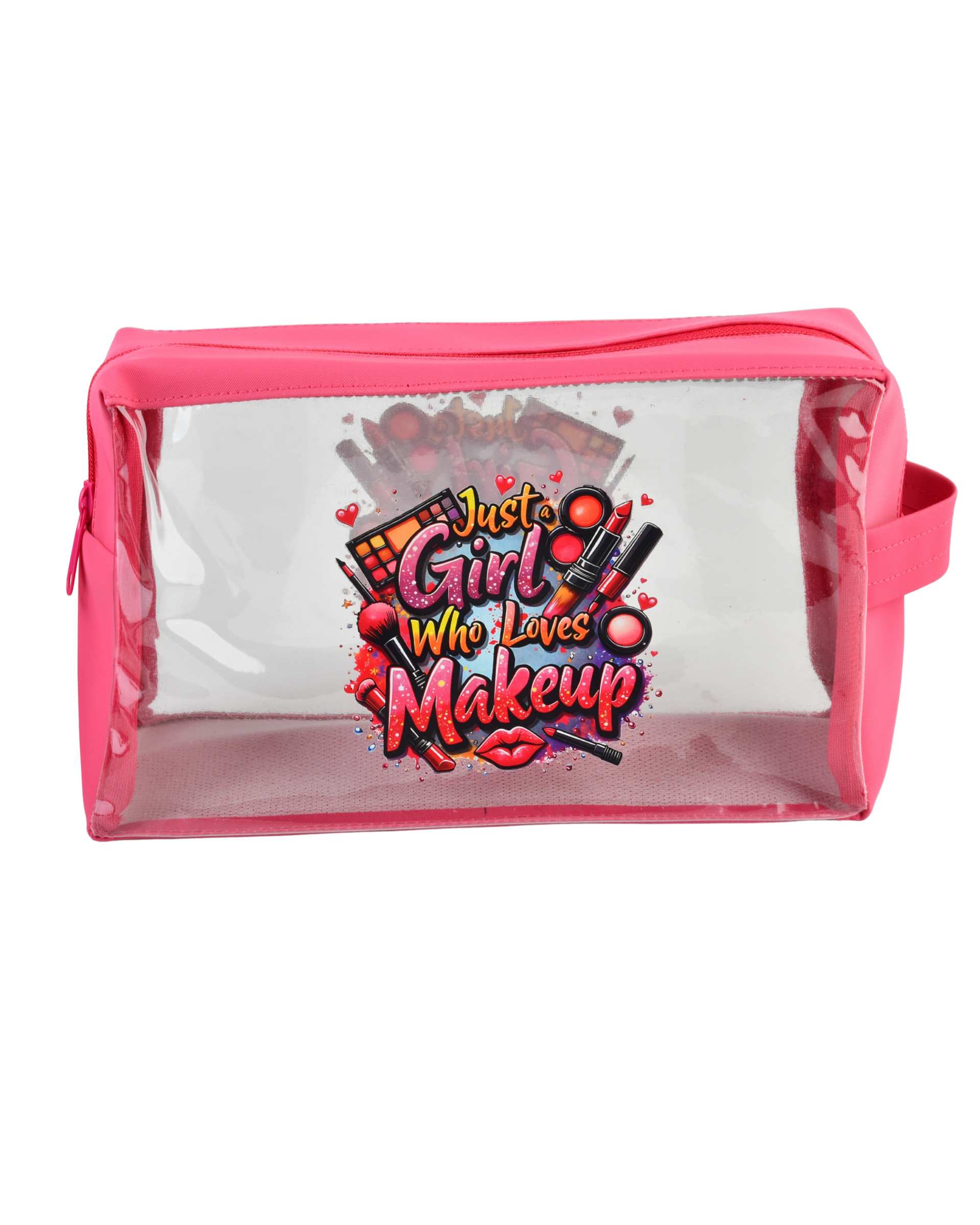 کیف لوازم آرایش صورتی مدل Girl Makeup