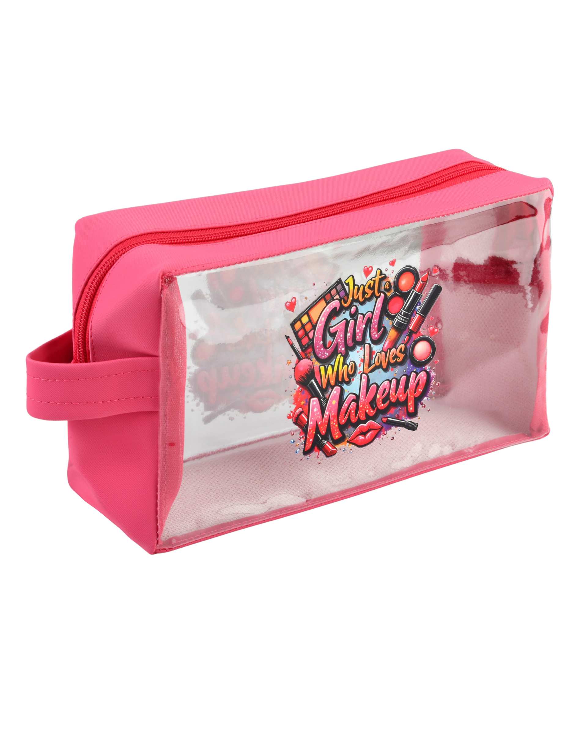 کیف لوازم آرایش صورتی مدل Girl Makeup