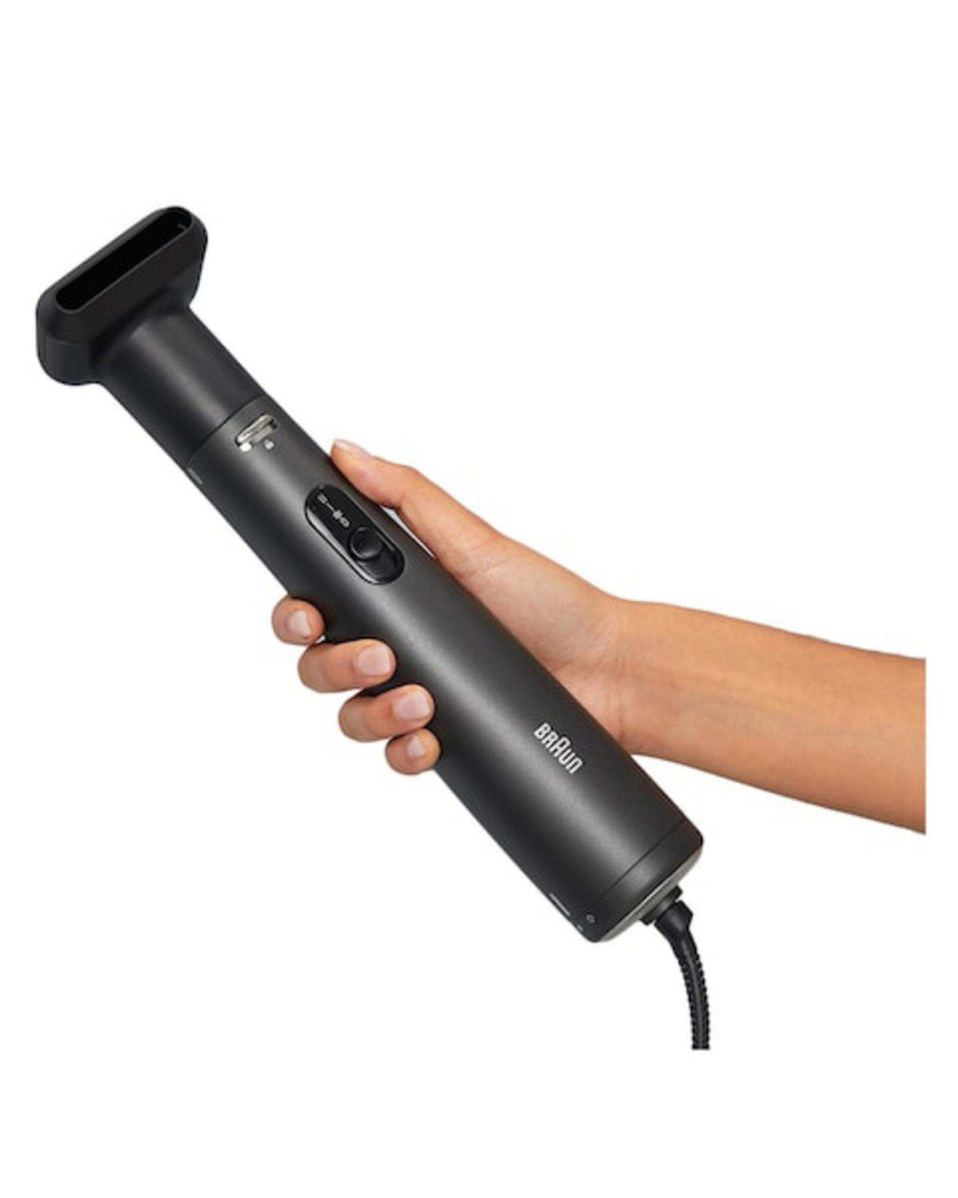 سشوار برس دار مو 1000 وات براون Braun سری ایر استایلر سوپر آیونیک بلک مدل BRAS420E