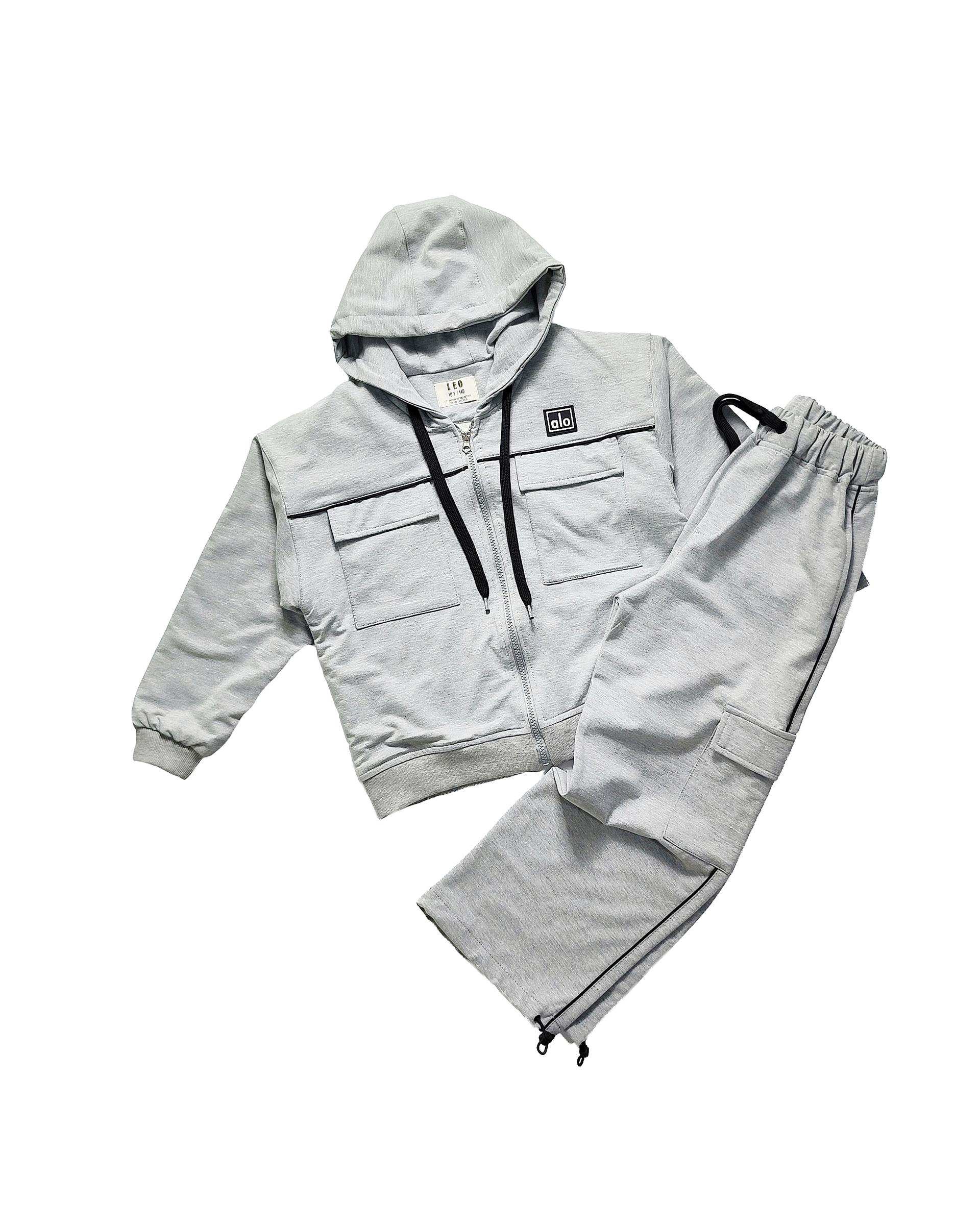 ست سویشرت و شلوار آستر دار لئو کیدز Leo kids کد 6861