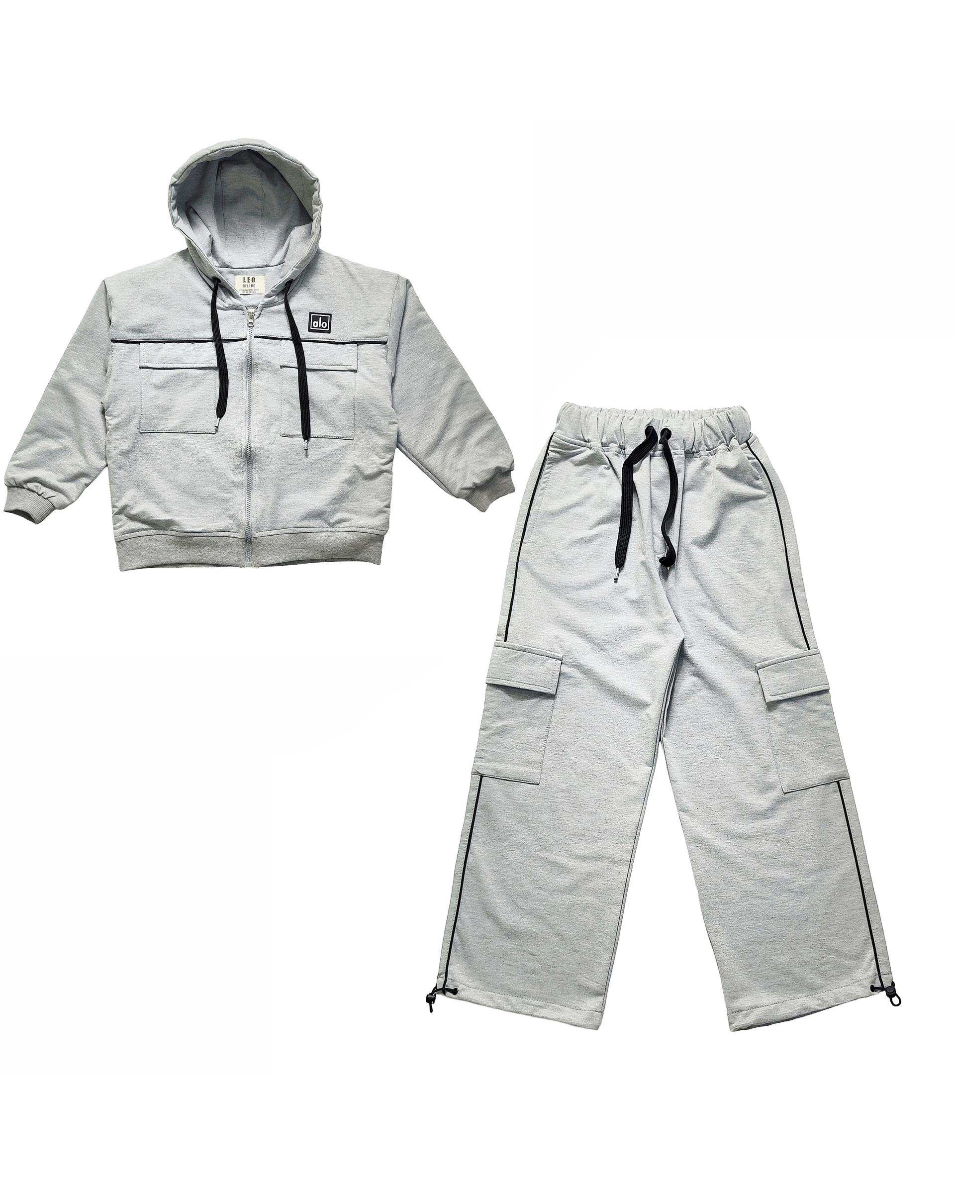 ست سویشرت و شلوار آستر دار لئو کیدز Leo kids کد 6861