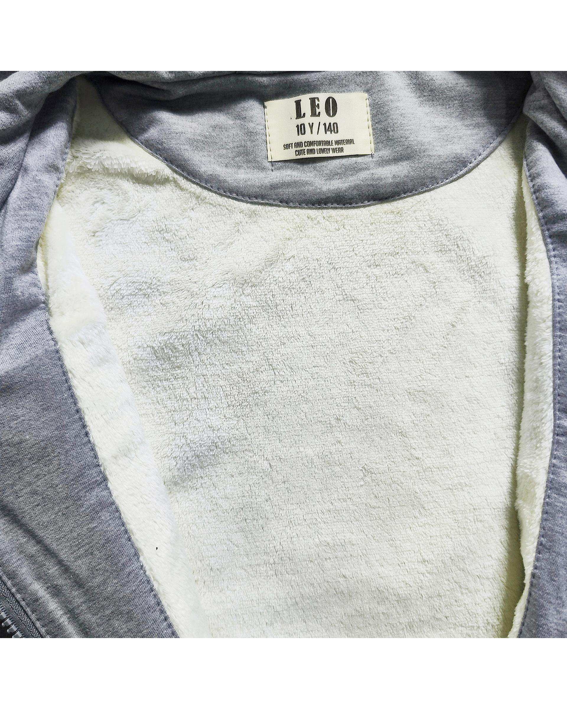 ست سویشرت و شلوار آستر دار لئو کیدز Leo kids کد 6861