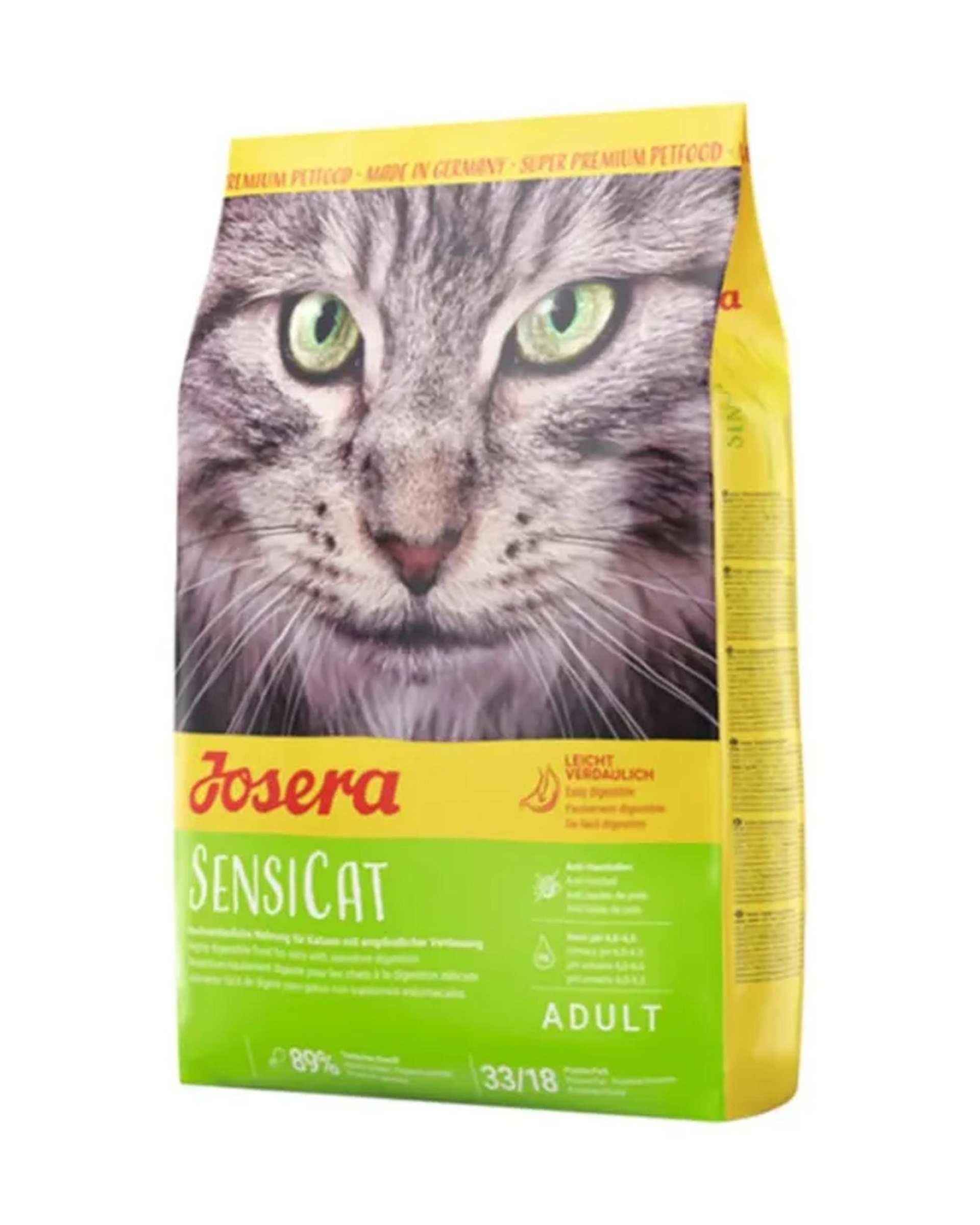 غذای خشک گربه بالغ جوسرا Josera مدل سنسی کت Sensi Cat وزن 10 کیلوگرم