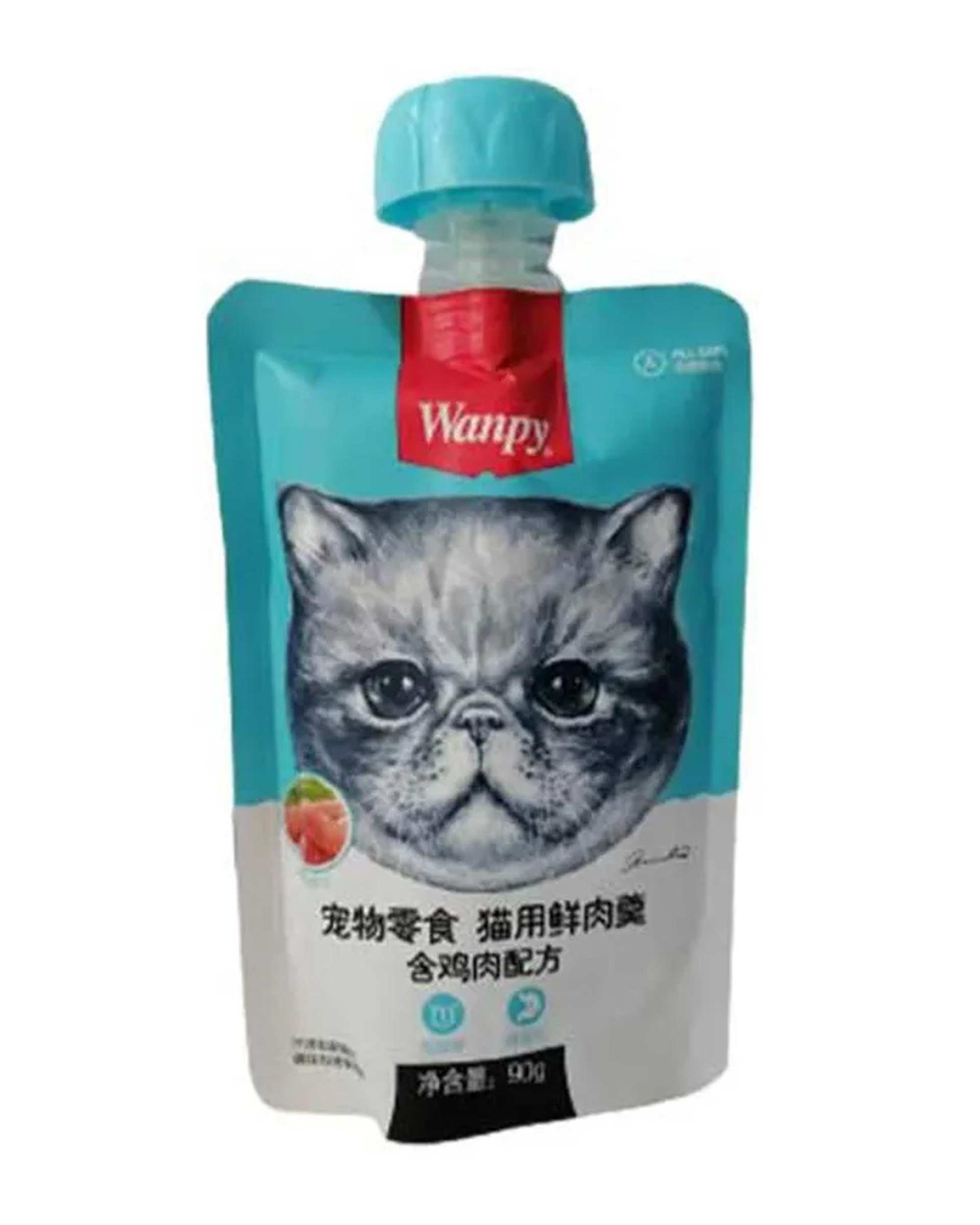 پودینگ گربه ونپی Wanpy با طعم مرغ 90 گرم