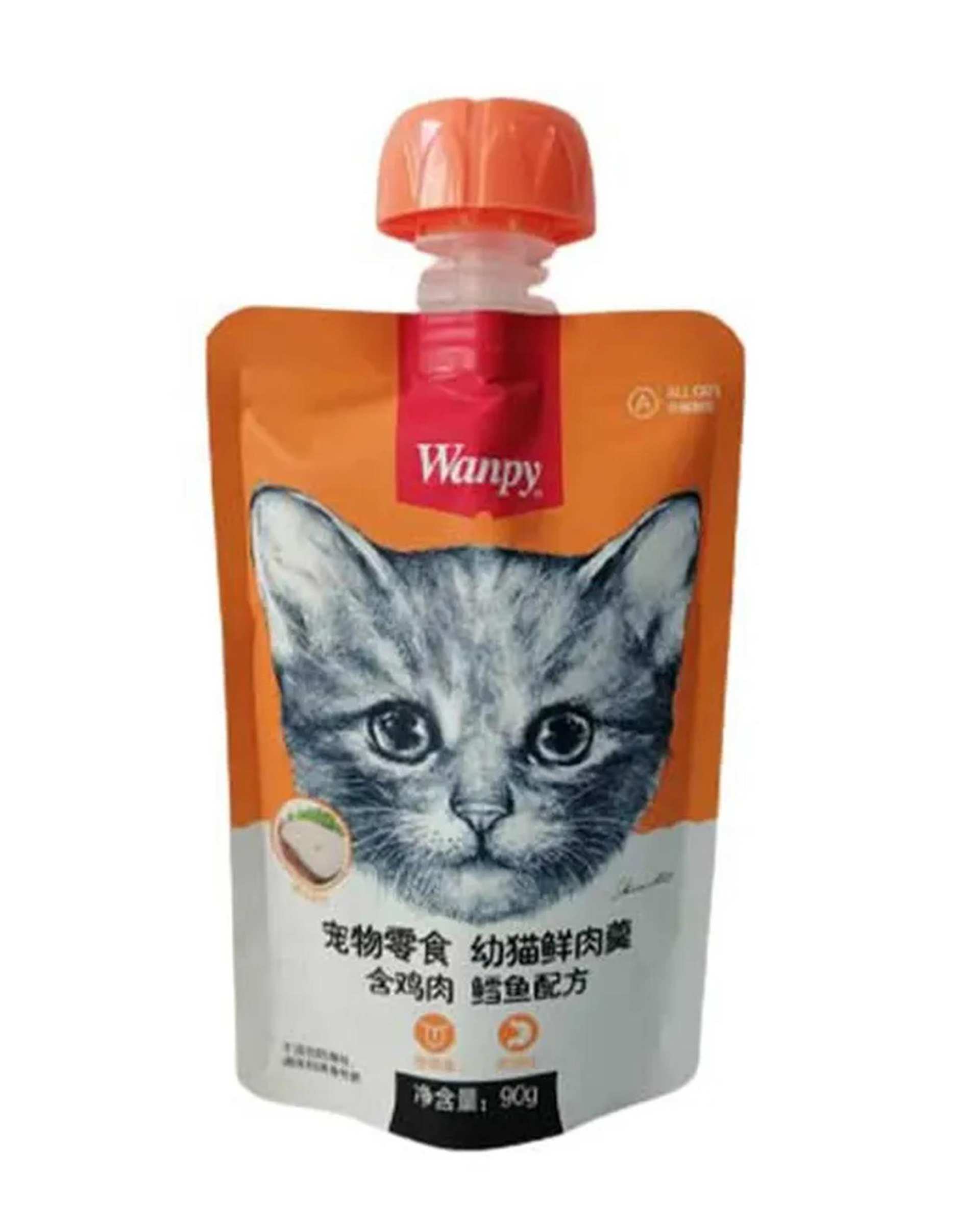 پودینگ گربه ونپی Wanpy با طعم مرغ و ماهی کاد 90 گرم