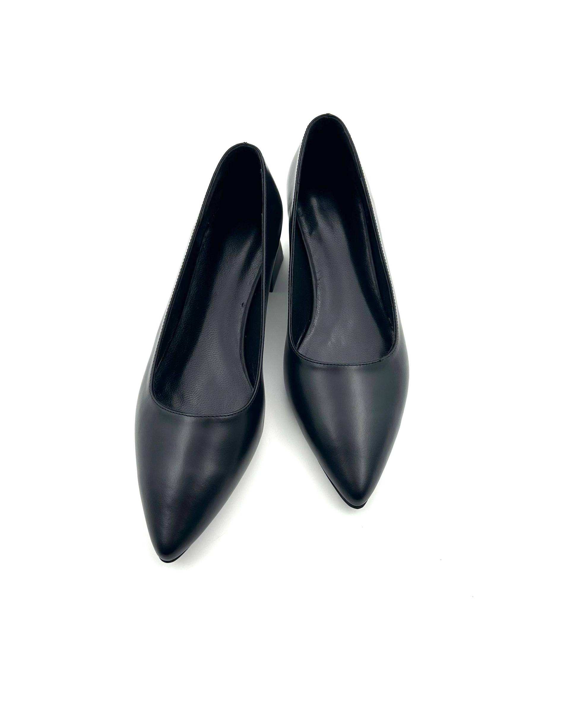 کفش چرم زنانه پاشنه بلند مشکی چرم میخچی Mikhchi Leather مدل F7