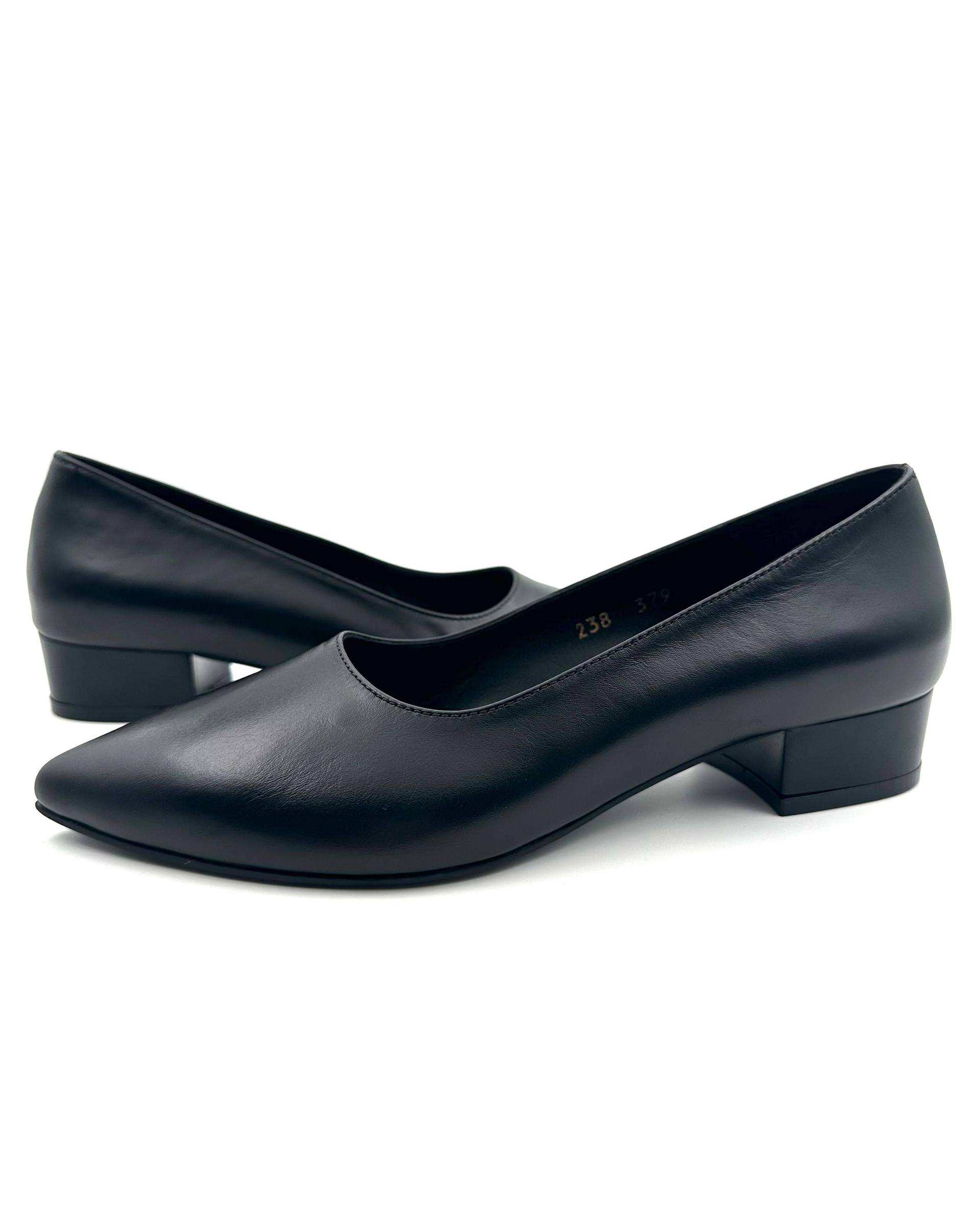 کفش چرم زنانه مجلسی مشکی چرم میخچی Mikhchi Leather مدل F1