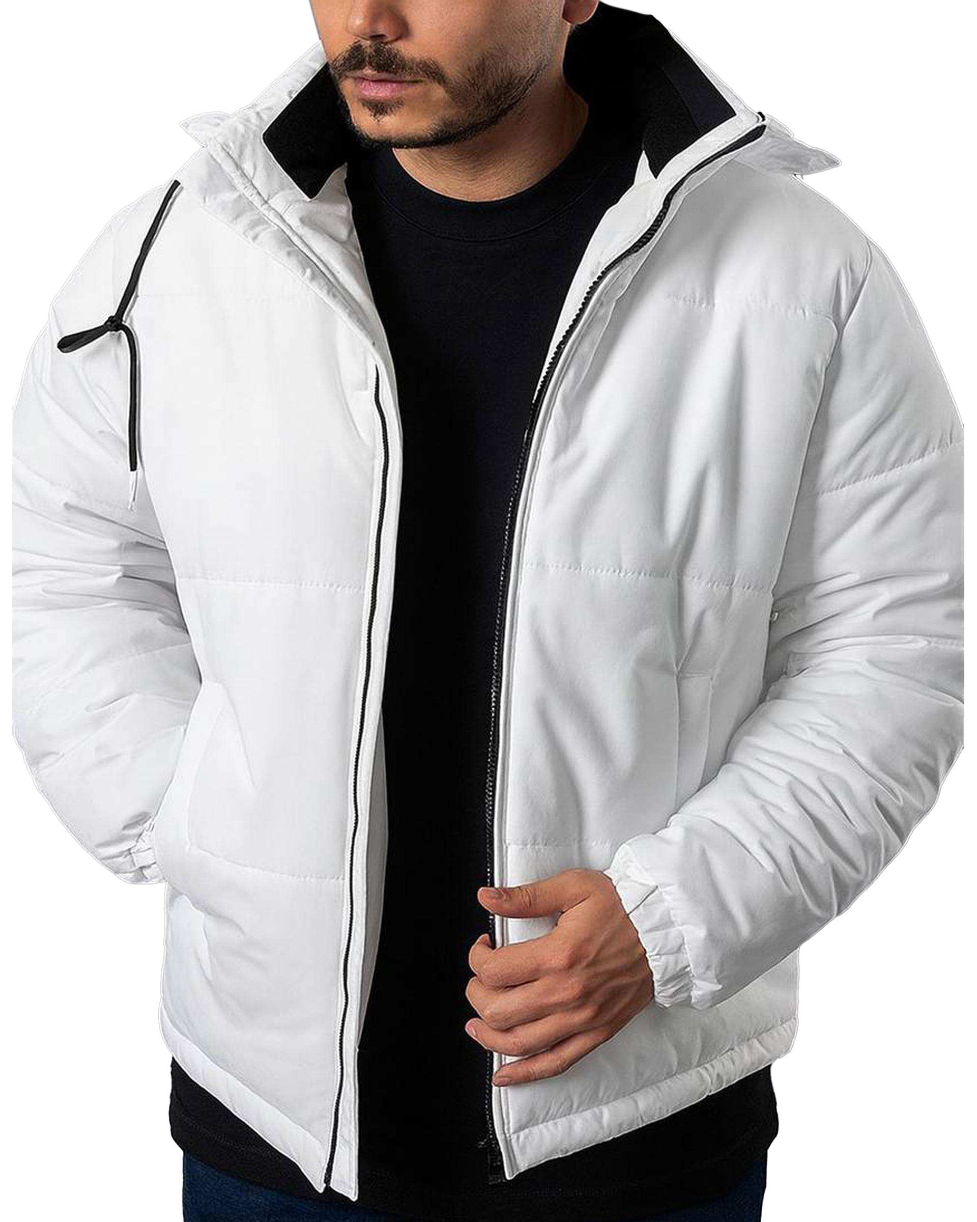 کاپشن مردانه ضد آب سفید دیورسو Diverso کد 4852