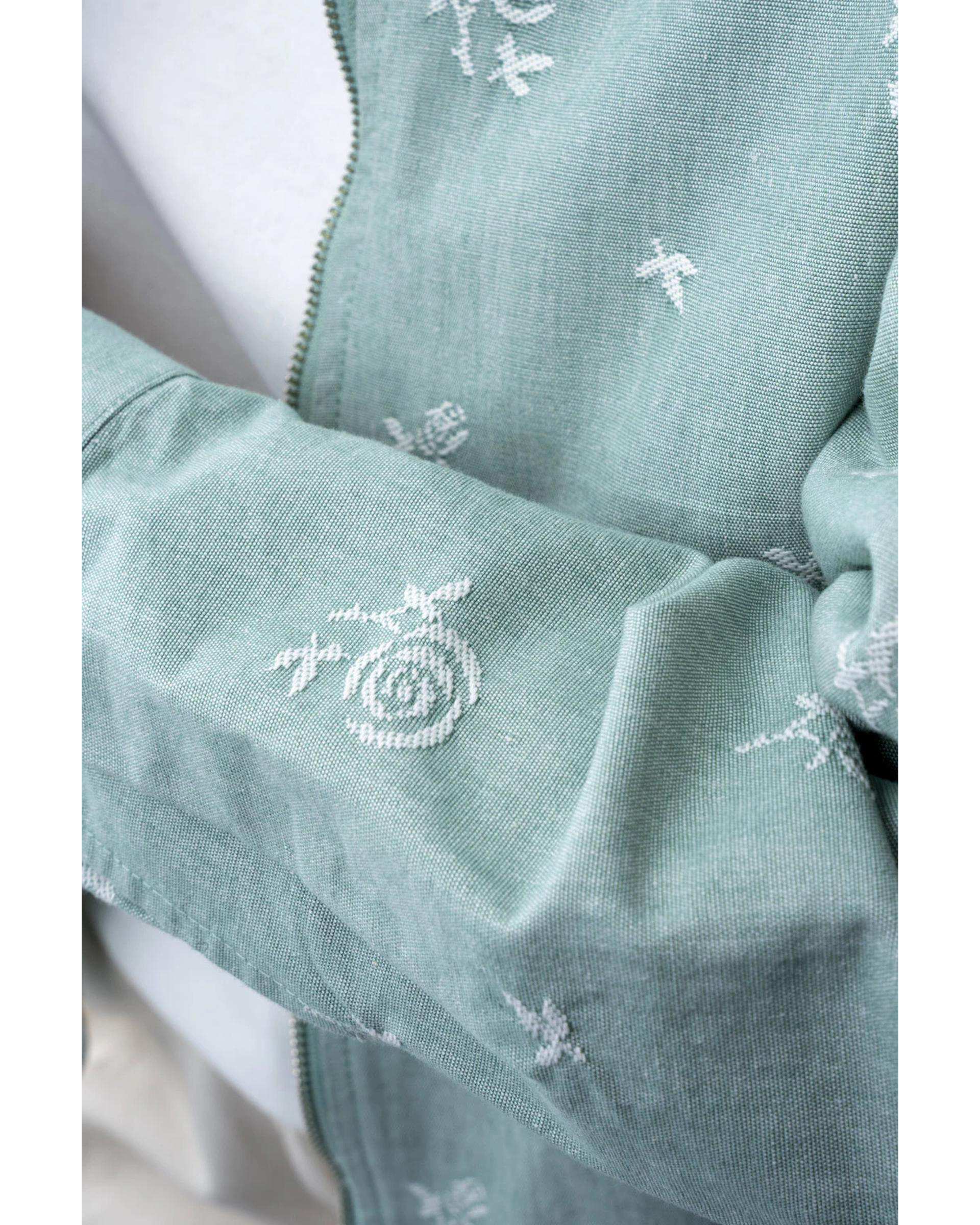 کت زنانه کتان زیپ دار سبز آر ان اس RNS کد 11122568