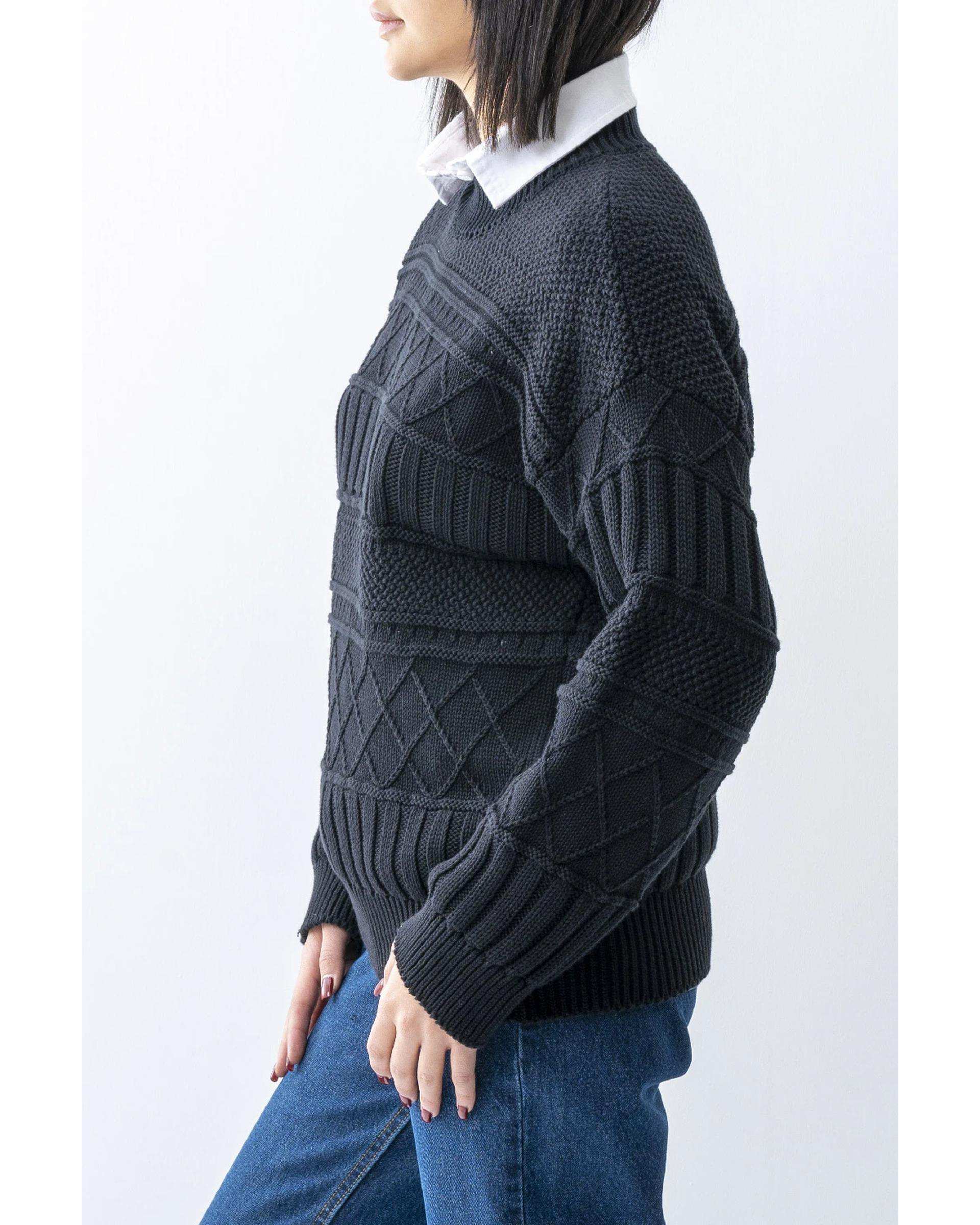 پلیور زنانه آستین بلند مشکی آر ان اس RNS کد 11232572