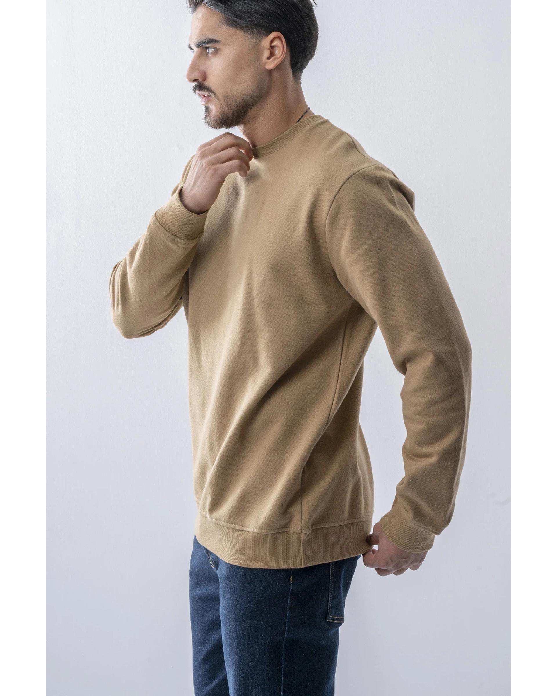 سویشرت مردانه آستین بلند شتری آر ان اس RNS کد 12032565