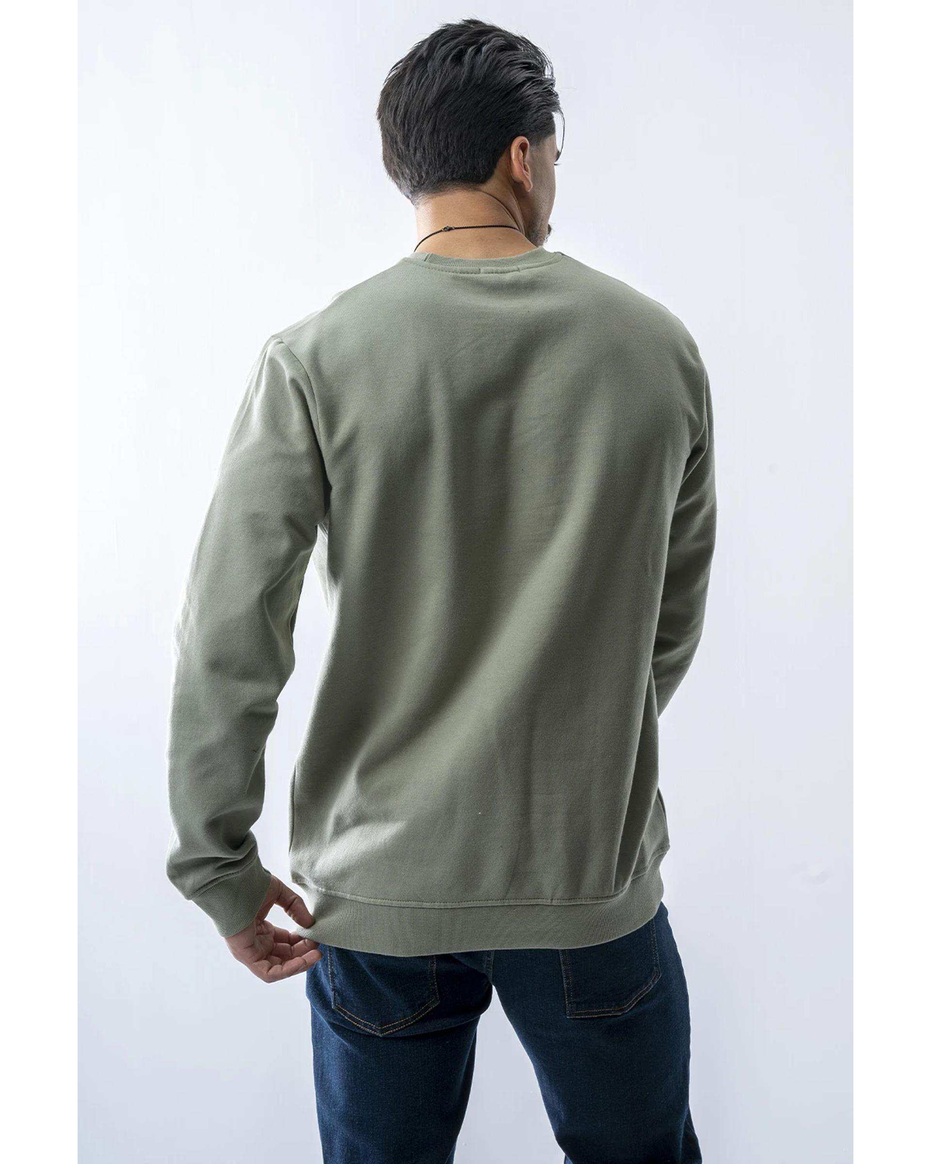 سویشرت مردانه آستین بلند سبز سدری آر ان اس RNS کد 12032565