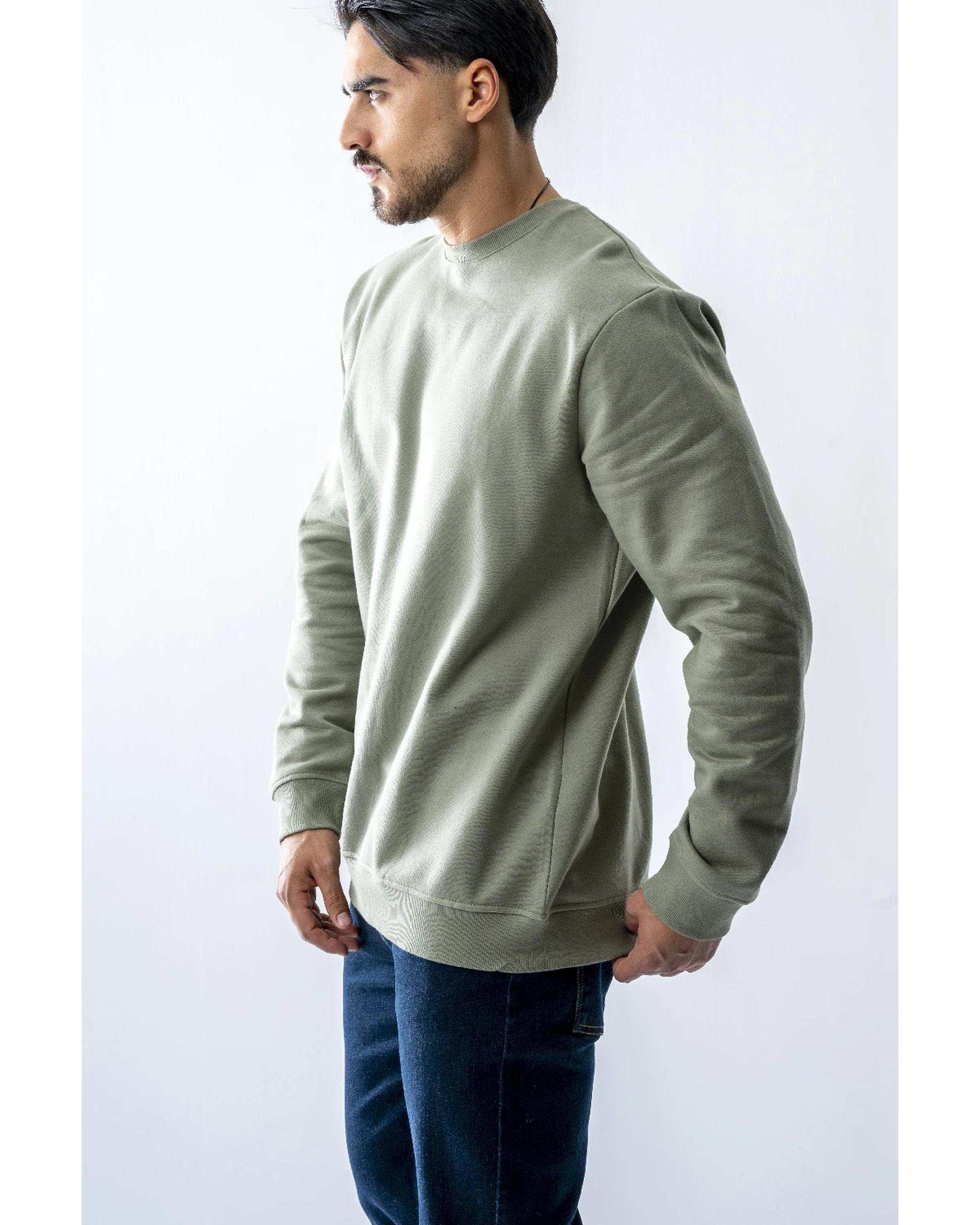 سویشرت مردانه آستین بلند سبز سدری آر ان اس RNS کد 12032565