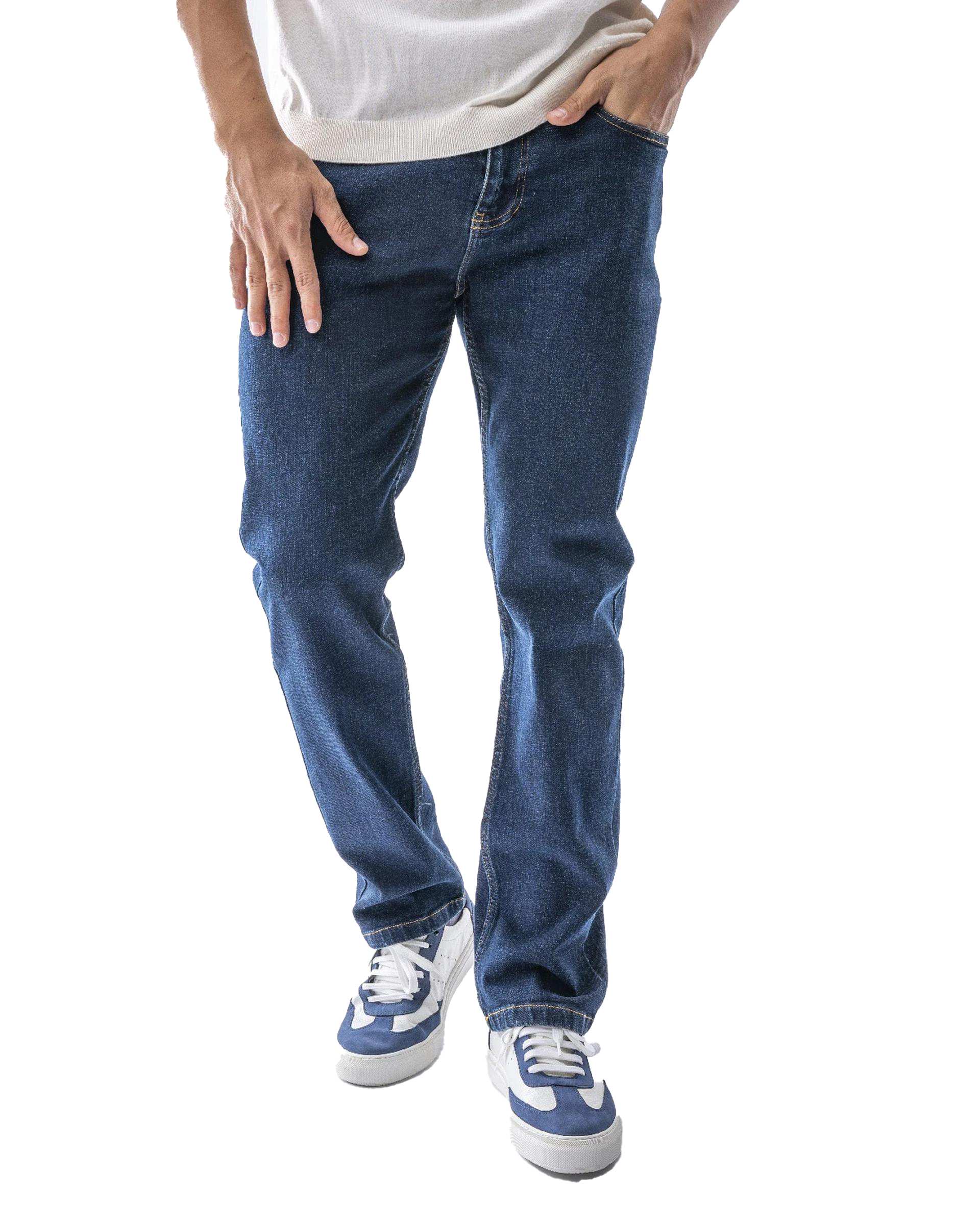 شلوار جین مردانه اسلیم سرمه ای آر ان اس RNS کد 12042544