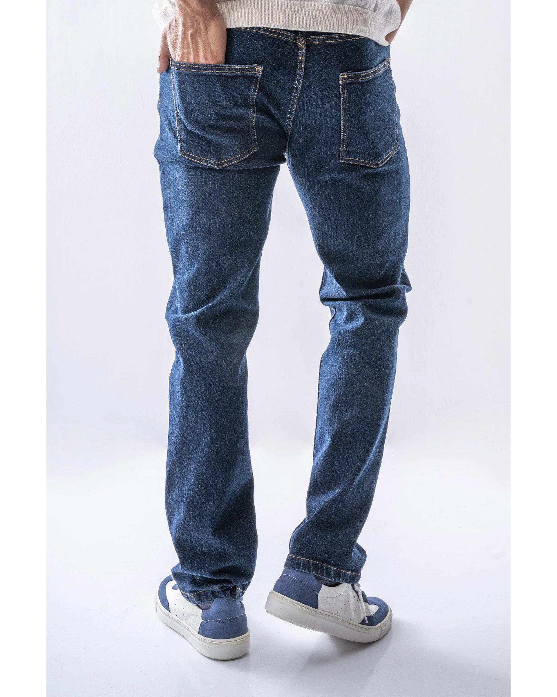 شلوار جین مردانه اسلیم سرمه ای آر ان اس RNS کد 12042544