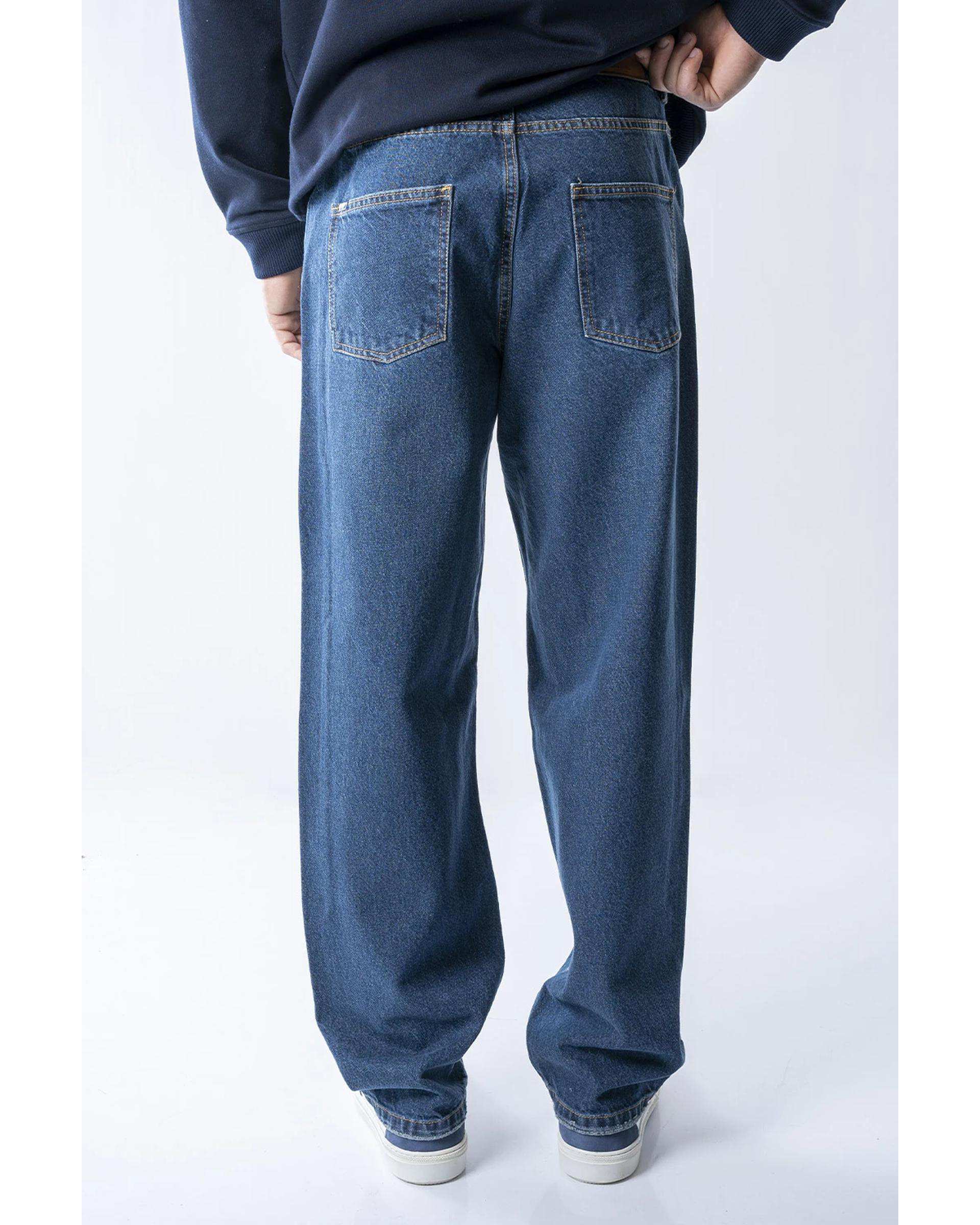 شلوار جین مردانه نیم بگ آبی جین آر ان اس RNS کد 12042545