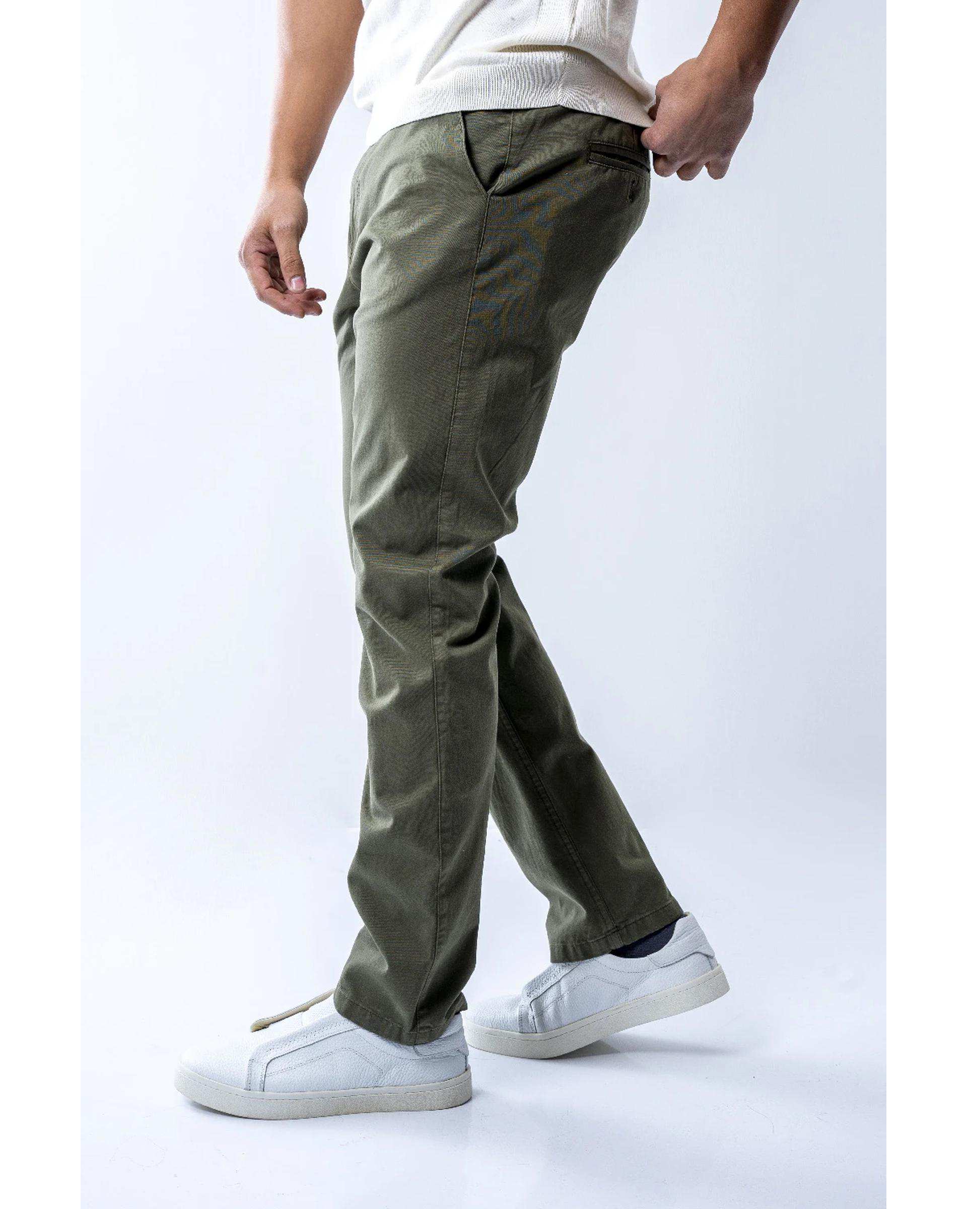 شلوار کتان مردانه اسلیم سبز آر ان اس RNS کد 12042584