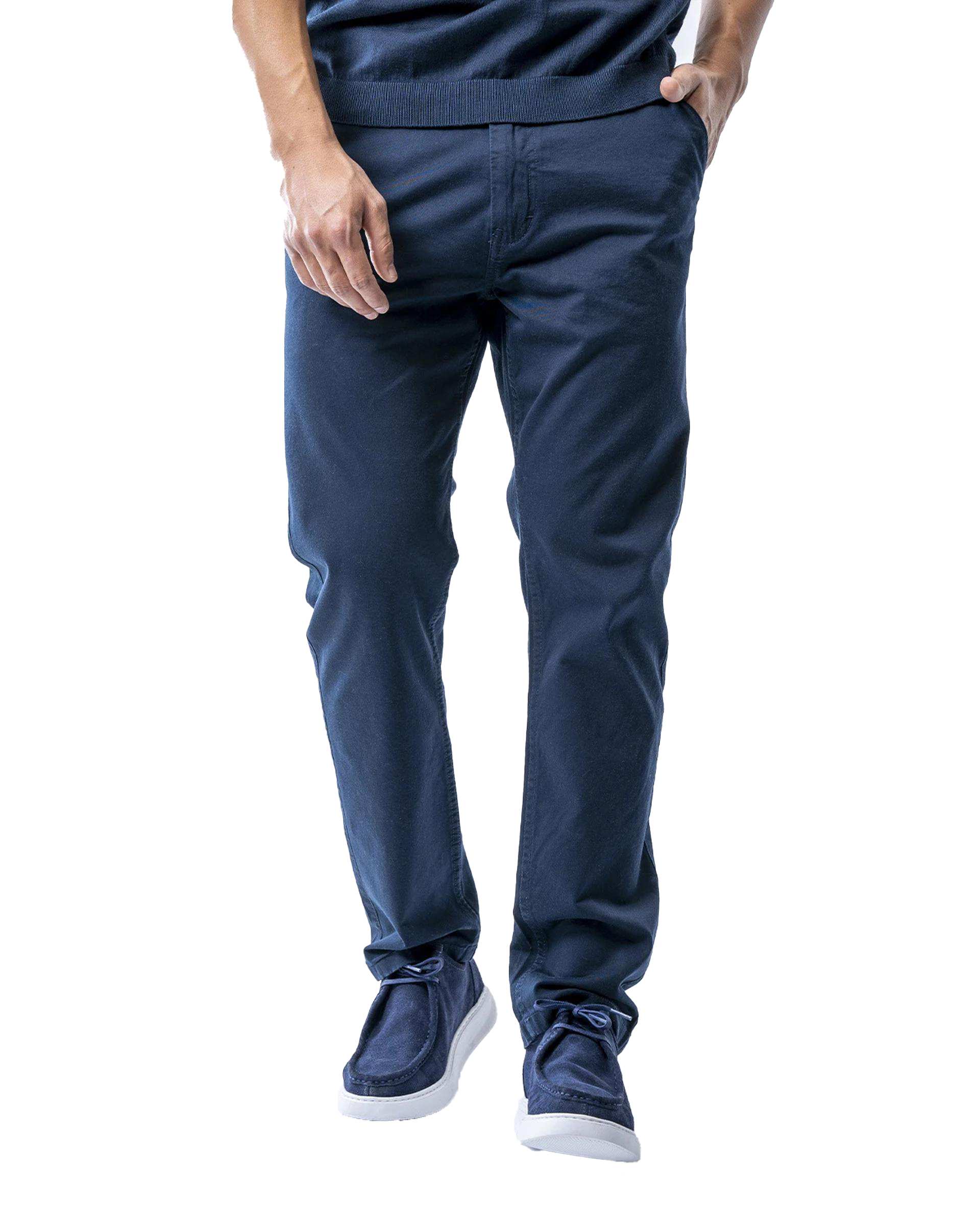 شلوار کتان مردانه اسلیم سرمه ای آر ان اس RNS کد 12042584