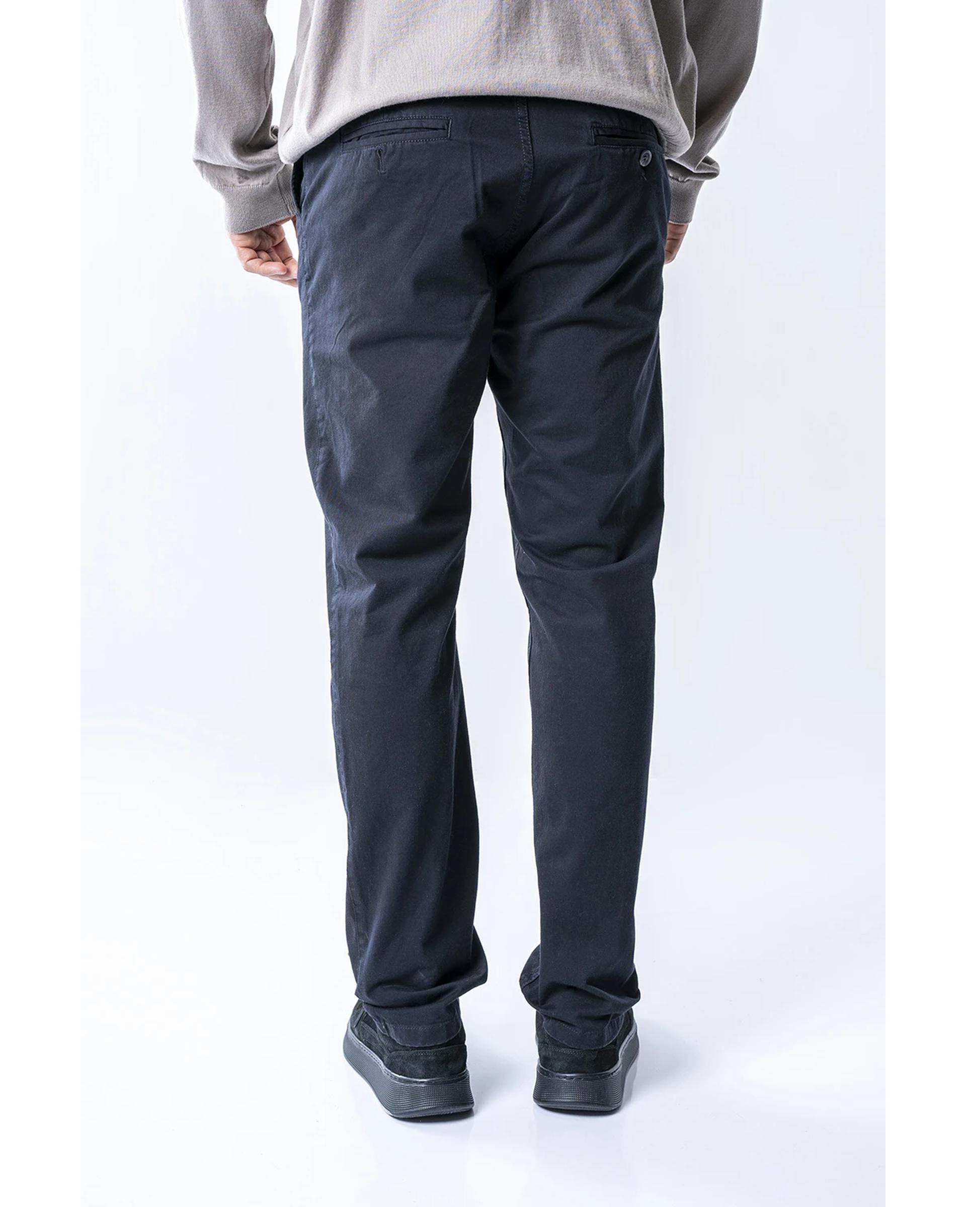 شلوار کتان مردانه اسلیم مشکی آر ان اس RNS کد 12042584