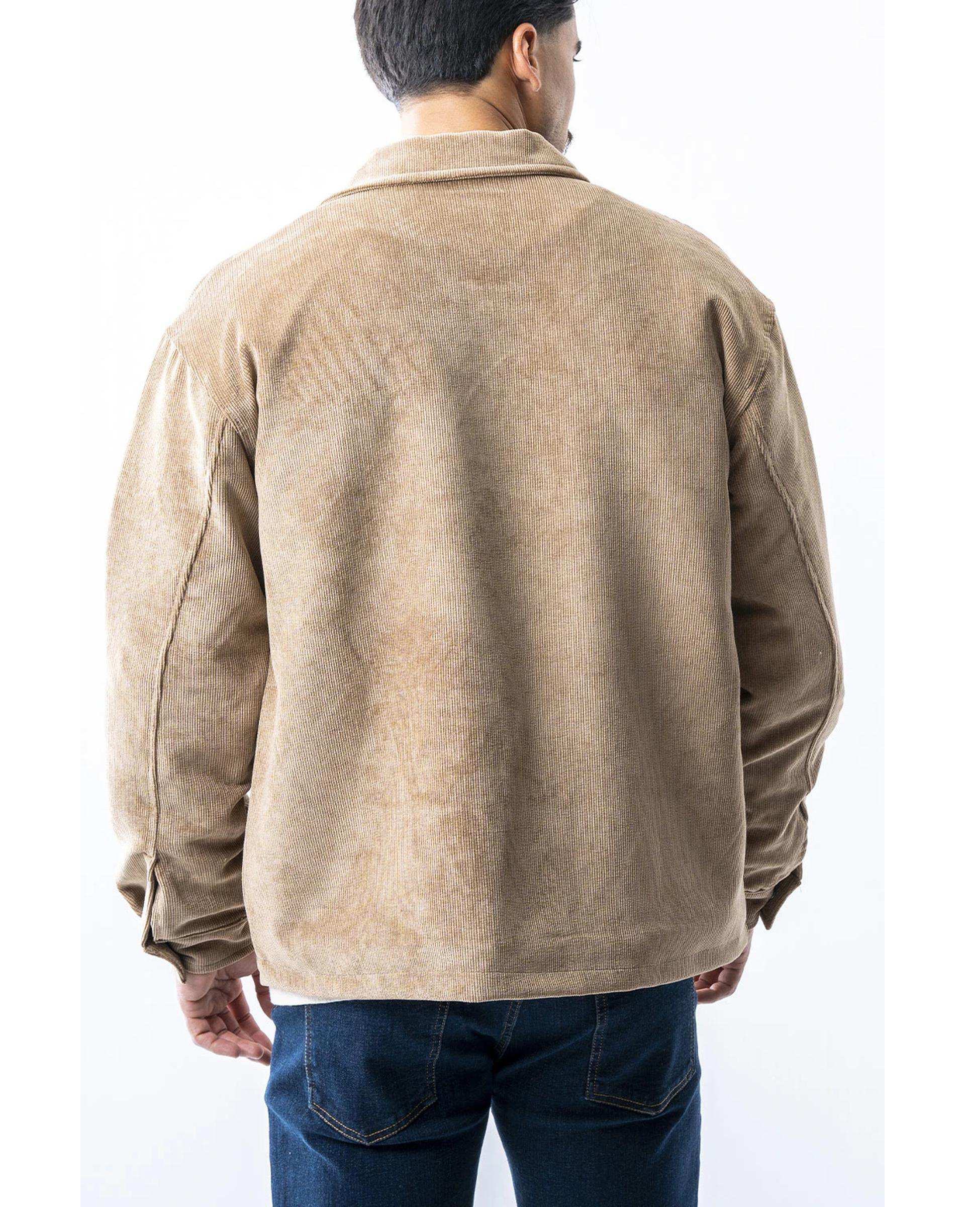 کت مخمل کبریتی مردانه کرم آر ان اس RNS کد 12122575