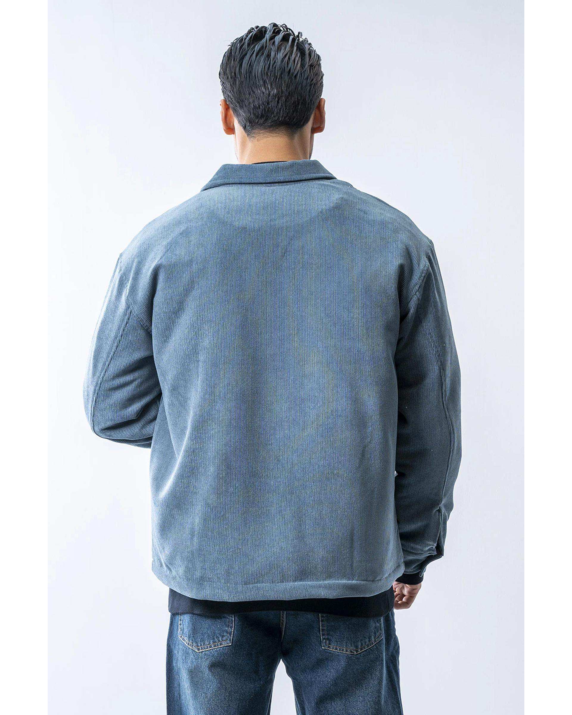 کت مخمل کبریتی مردانه آبی آر ان اس RNS کد 12122575