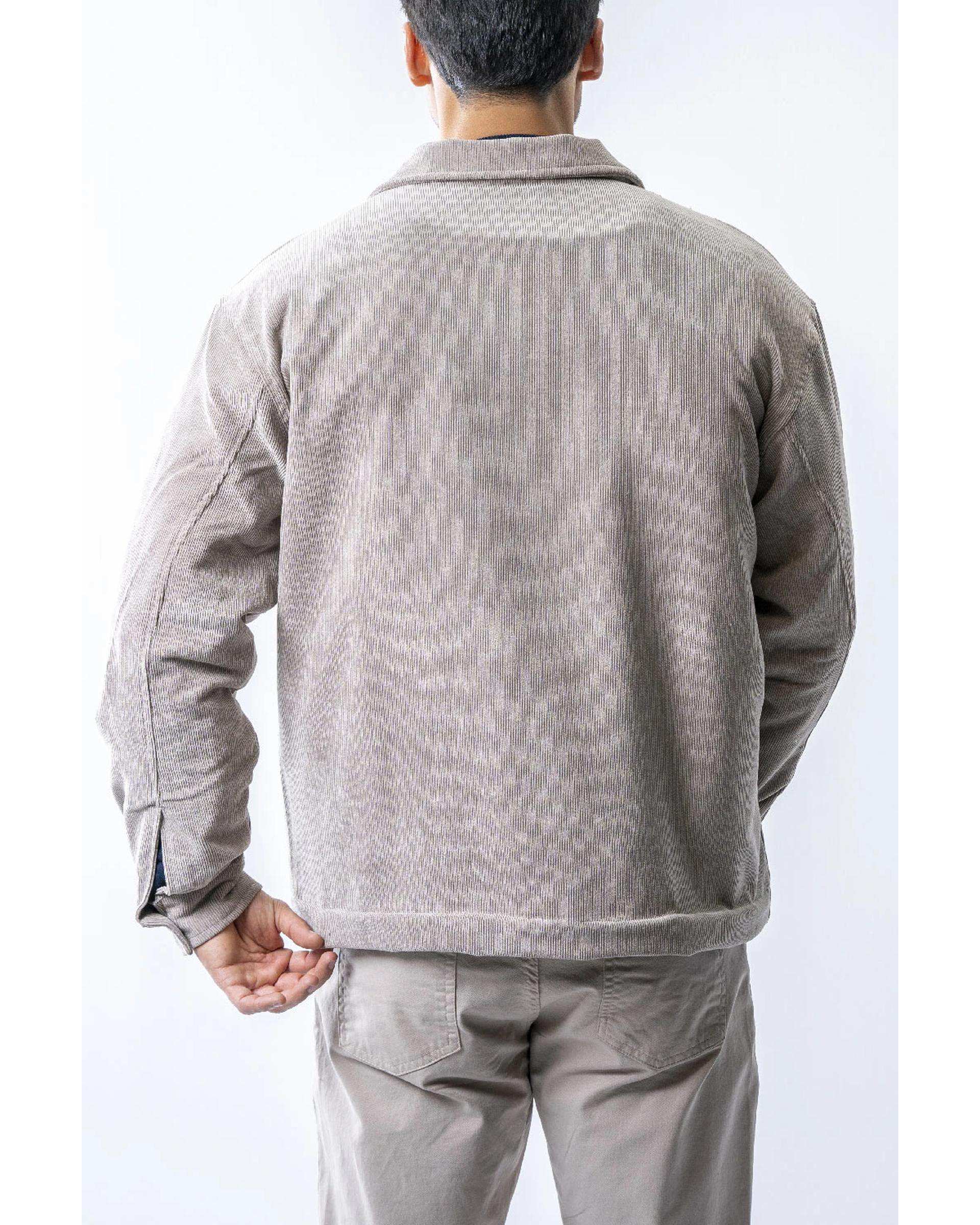 کت مخمل کبریتی مردانه طوسی آر ان اس RNS کد 12122575