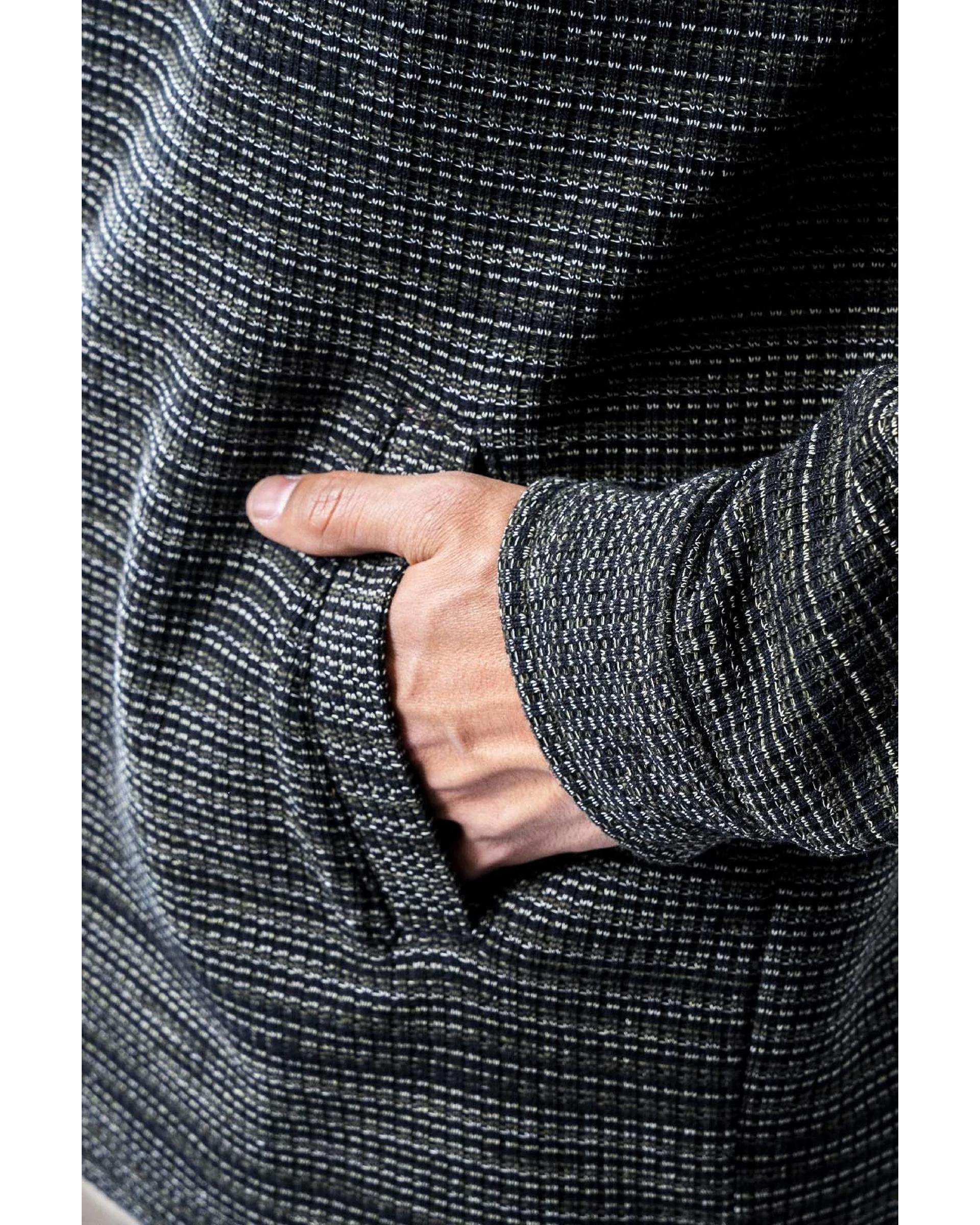 کت ژاکارد مردانه سبز آر ان اس RNS کد 12122615