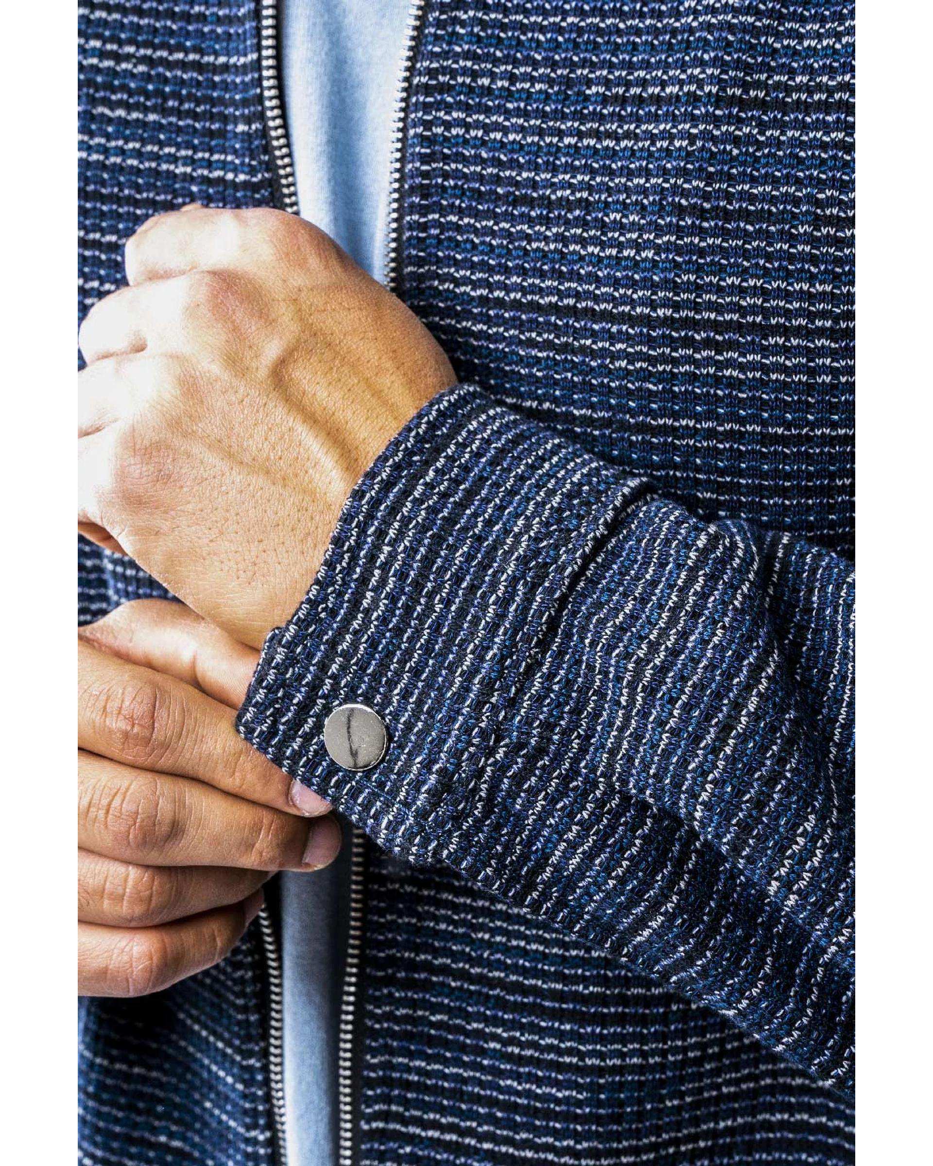 کت ژاکارد مردانه سرمه ای آر ان اس RNS کد 12122615