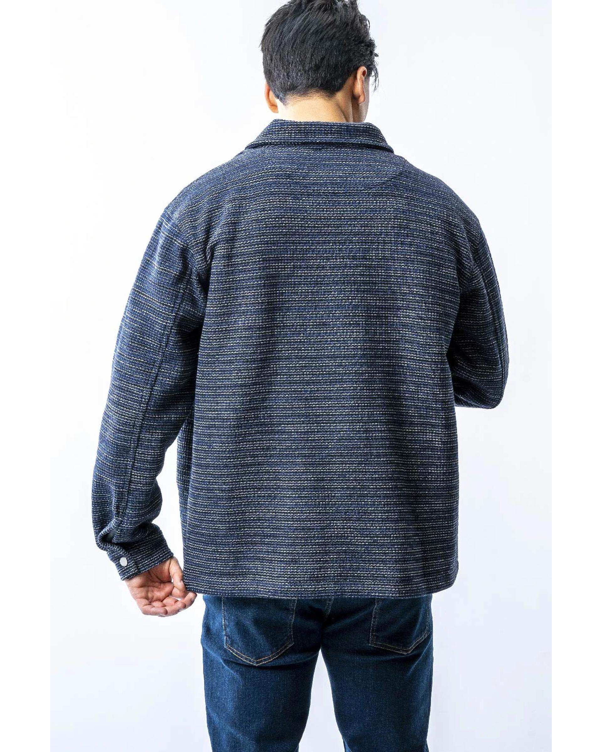 کت ژاکارد مردانه سرمه ای آر ان اس RNS کد 12122615