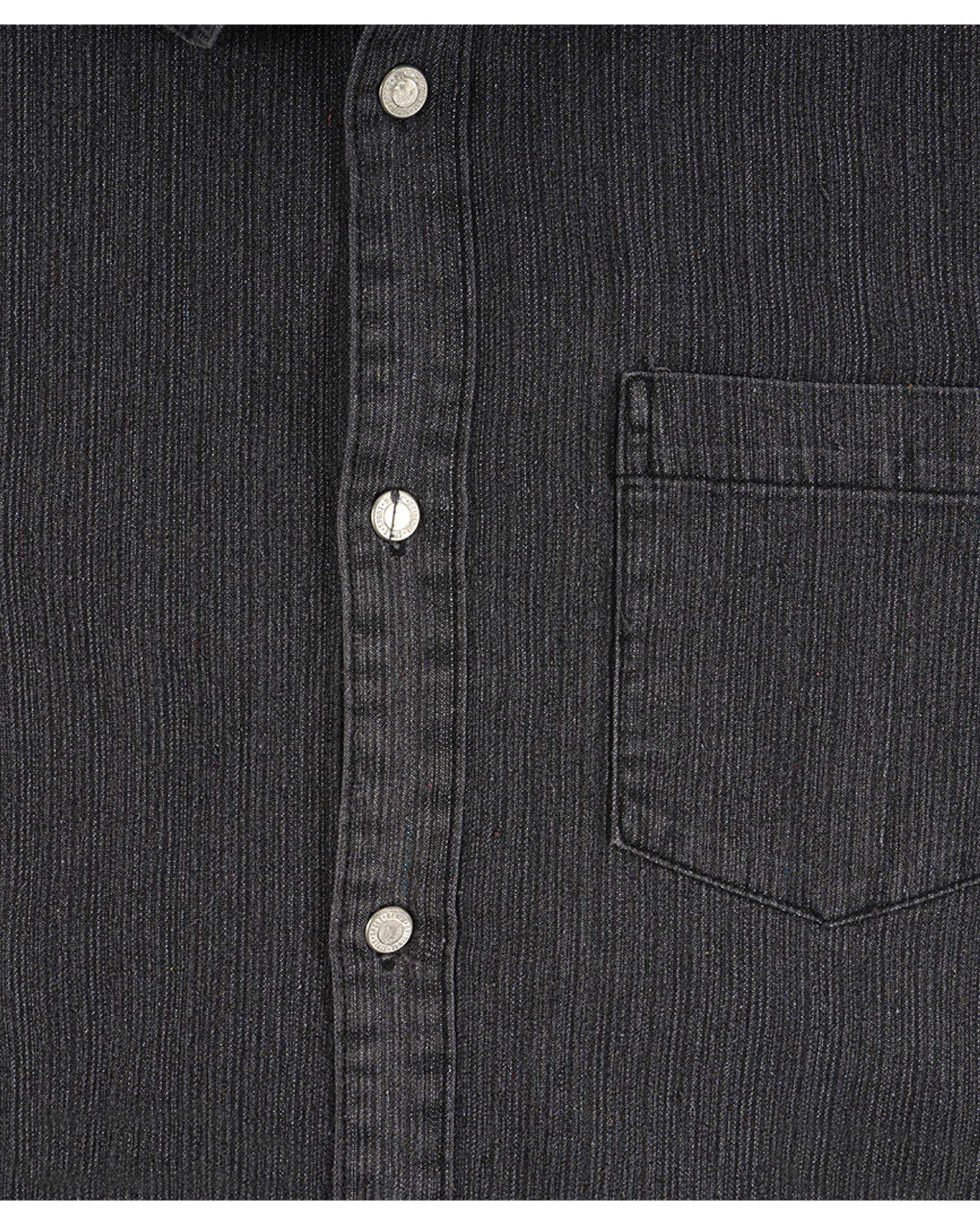 پیراهن جین مردانه آستین بلند مشکی آر ان اس RNS کد 12202580