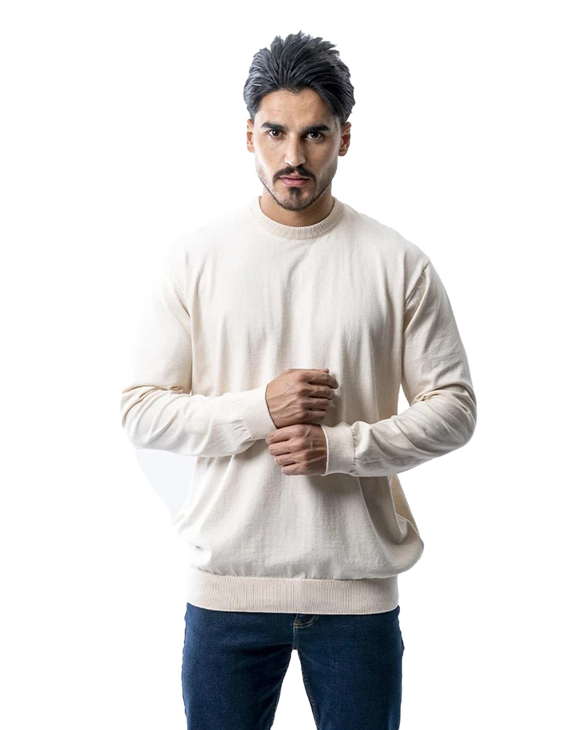 پلیور مردانه کرم آر ان اس RNS کد 12232576